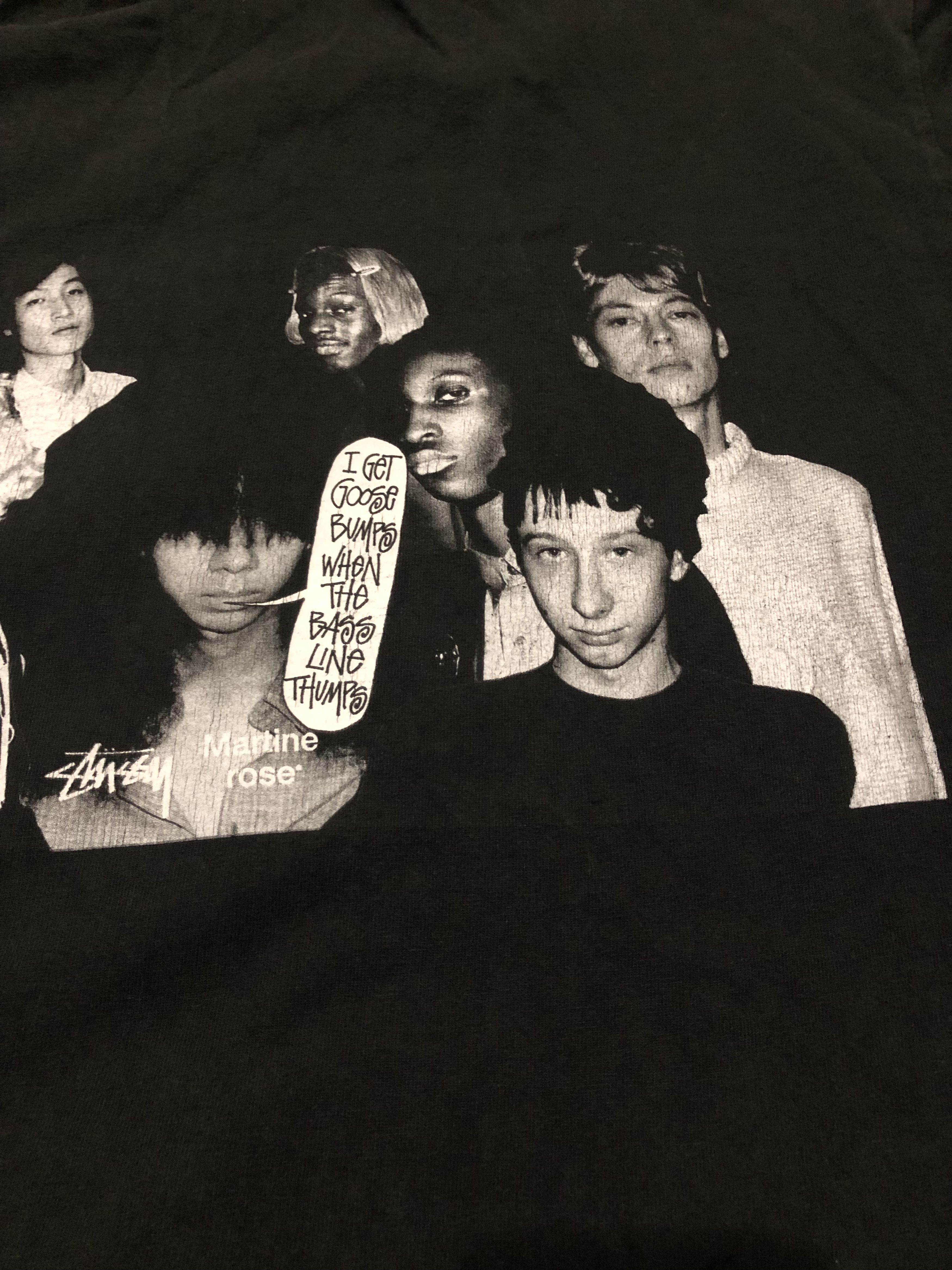 Hypebeast Rare Streetwear Stussy x Martine Rose Men Black Tee Size US L / EU 52-54 / 3 - 4 Thumbnail