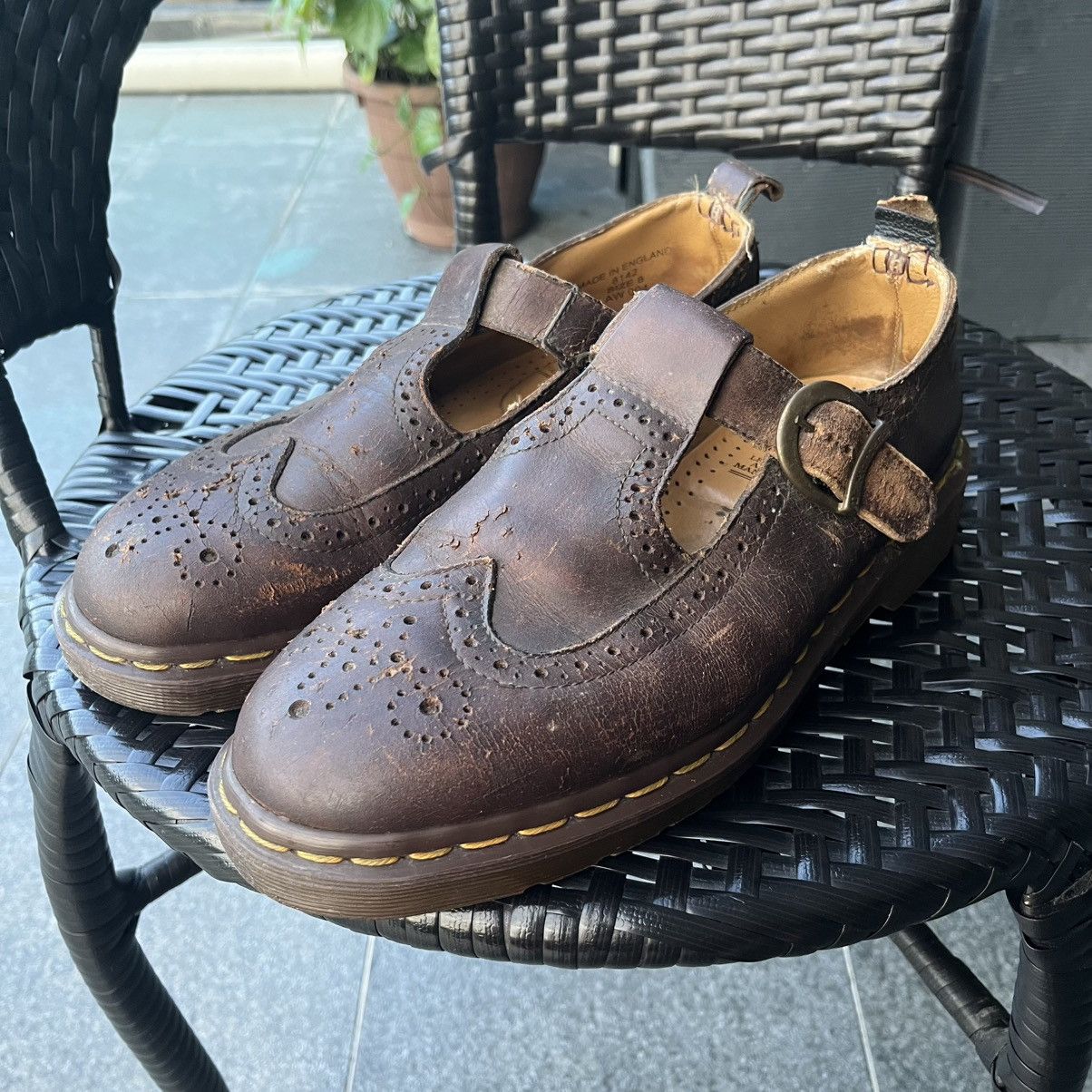 Dr. Martens (LAST DROP) Vintage Dr. Martens Wingtip Buckle Mary Jane Size US 8 / EU 41 - 11 Thumbnail