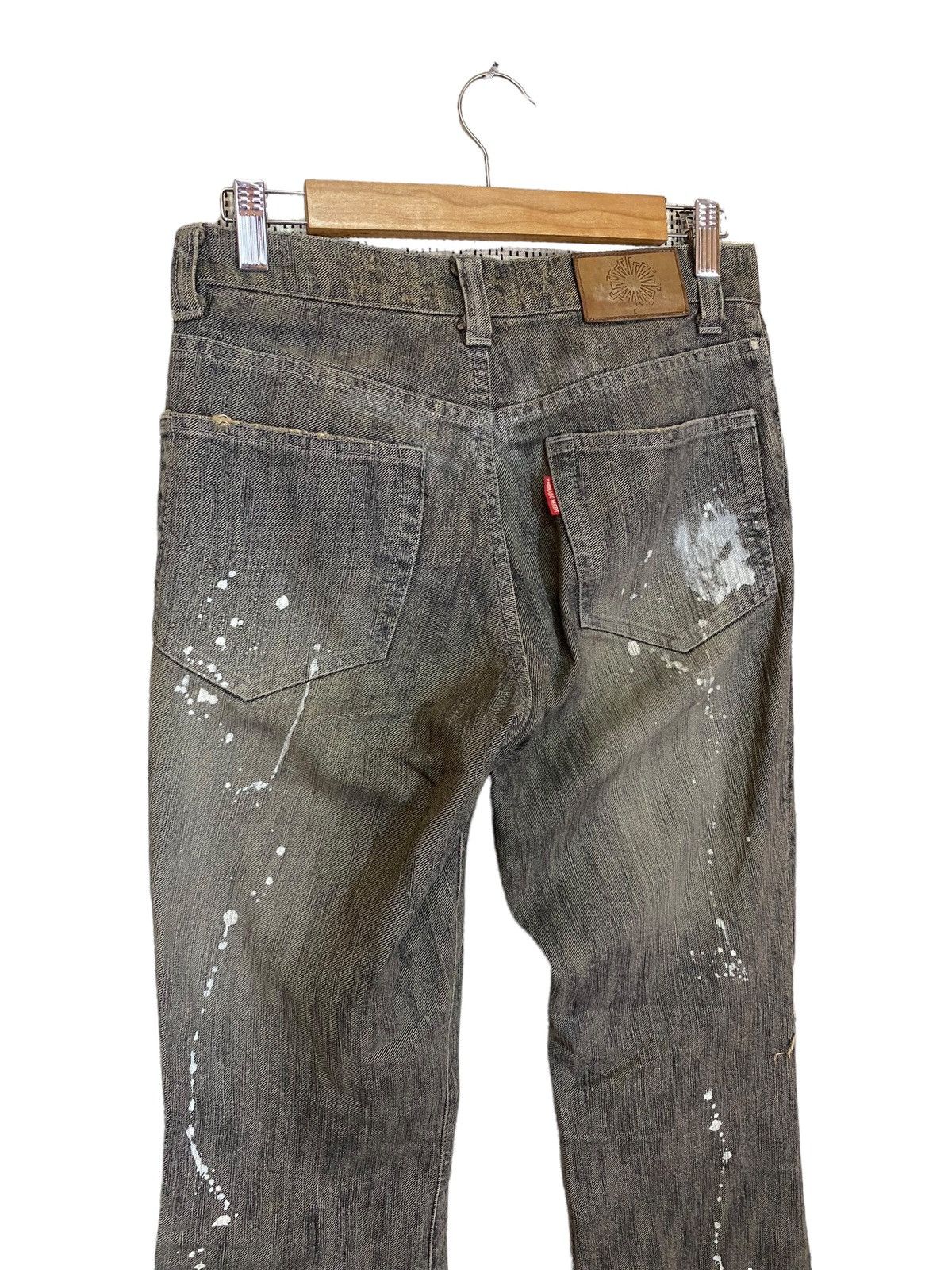 Tornado Mart Vintage tornado mart flared denim split colour distressed Size US 30 / EU 46 - 4 Thumbnail
