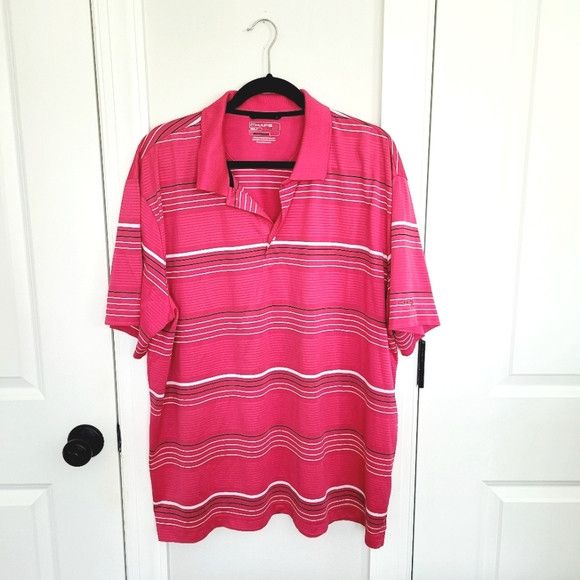 Chaps Chaps 78 Golf Stay-Dry Striped Polo Tee Size US XXL / EU 58 / 5 - 2 Thumbnail