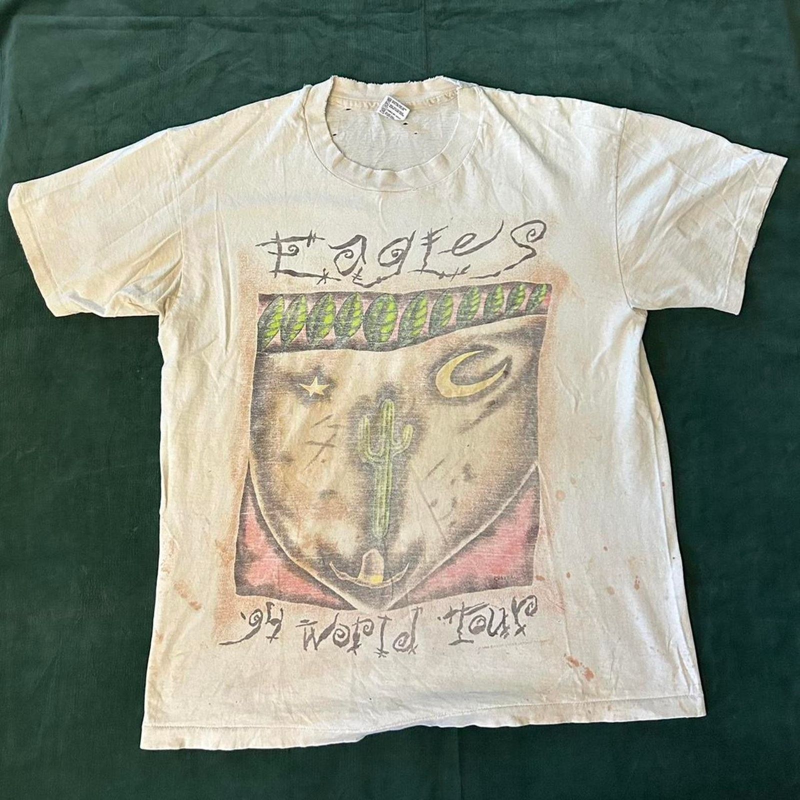 Anvil 1994 eagles concert t shirt crazy Size US XL / EU 56 / 4 - 1 Thumbnail