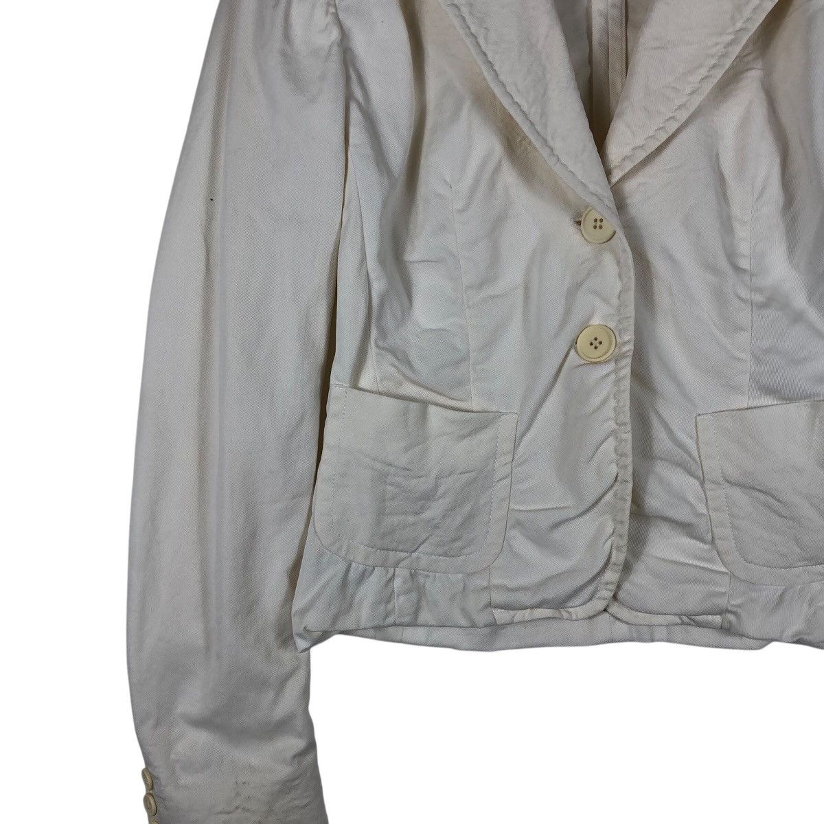 Max Mara MAX MARA Weekend White Blazer Jacket Size XS / US 0-2 / IT 36-38 - 4 Thumbnail