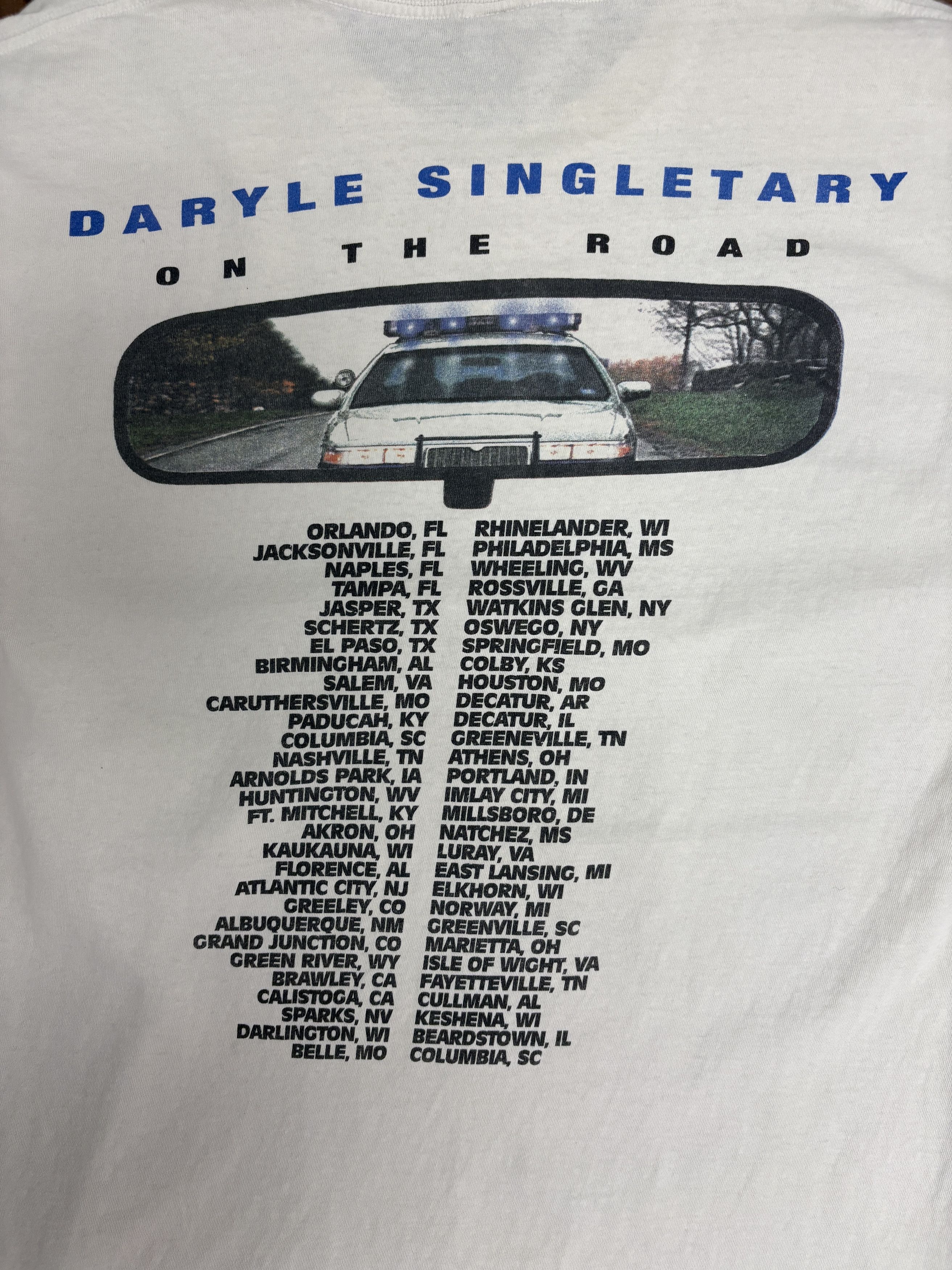 Vintage Daryle Singletary On The Road Tour Vintage Country White Tee Size US XL / EU 56 / 4 - 6 Thumbnail