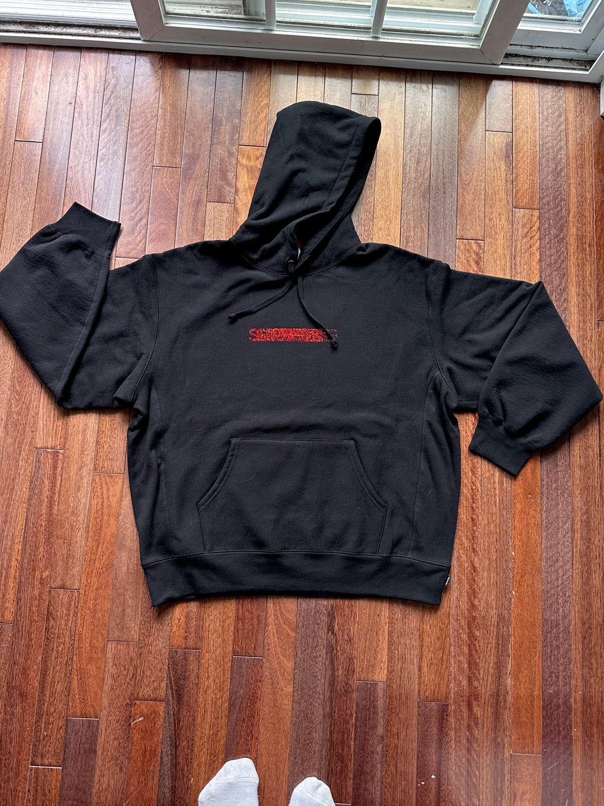 Supreme × Swarovski Supreme Swarovski® Motion Logo Hoodie - large
