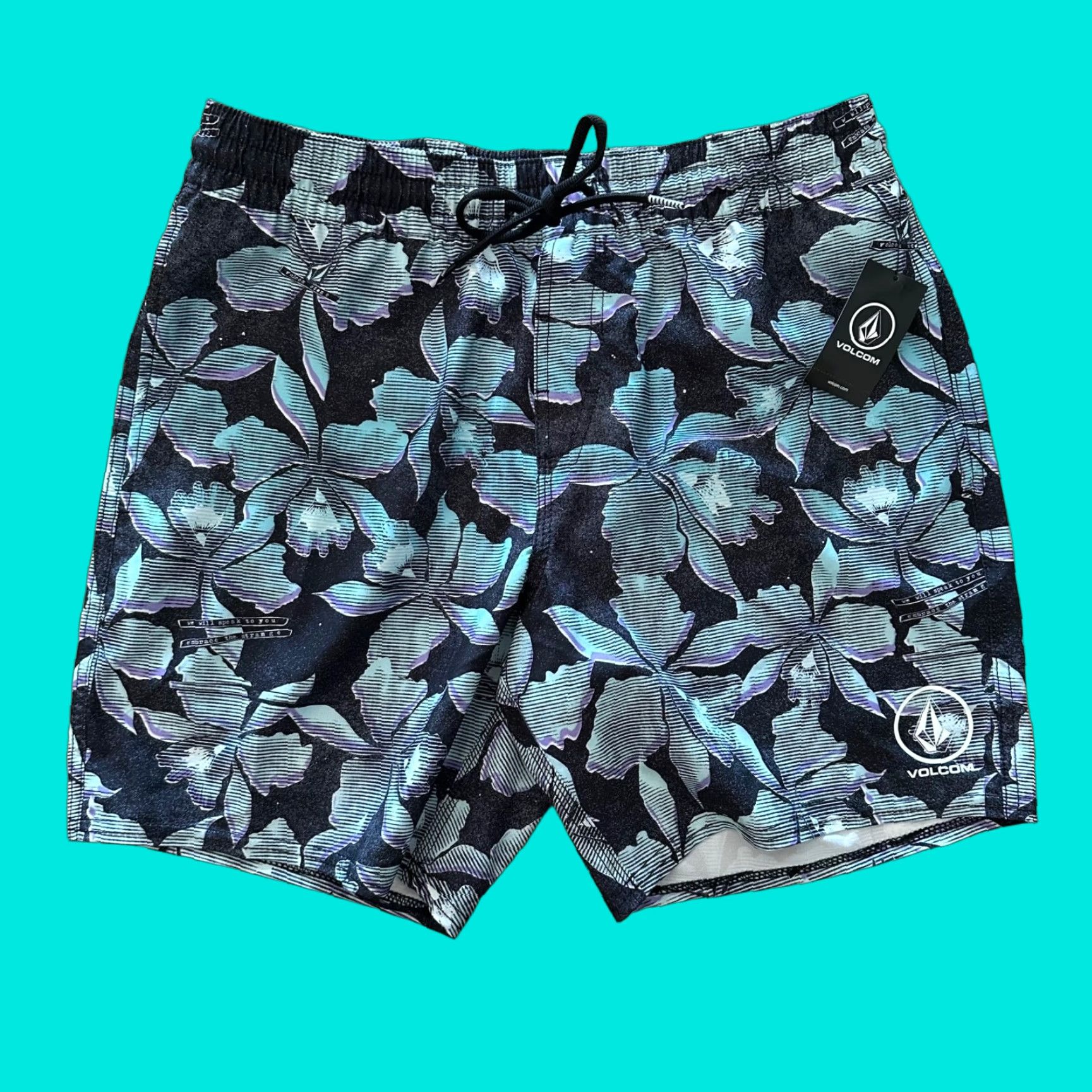 Volcom Volcom Manic Trunk Solid Board Shorts 17” Mens Size S Multicolor Trunks Mens Size US 29 - 1 Thumbnail
