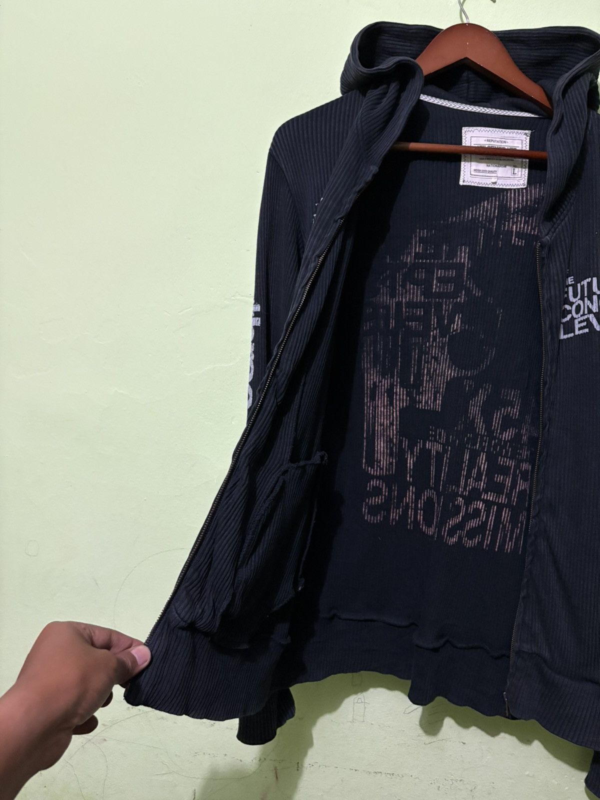 Other 4th Generate Streetwear Corduroy Black Hoodie Big Logo Size US L / EU 52-54 / 3 - 4 Thumbnail