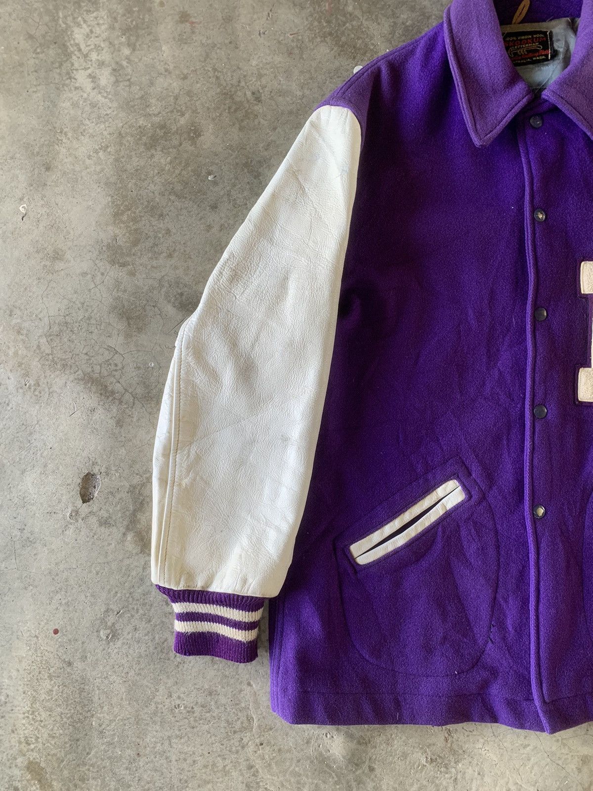 Vintage Vintage 1960’s Skookum Letterman university jacket Size US L / EU 52-54 / 3 - 3 Thumbnail