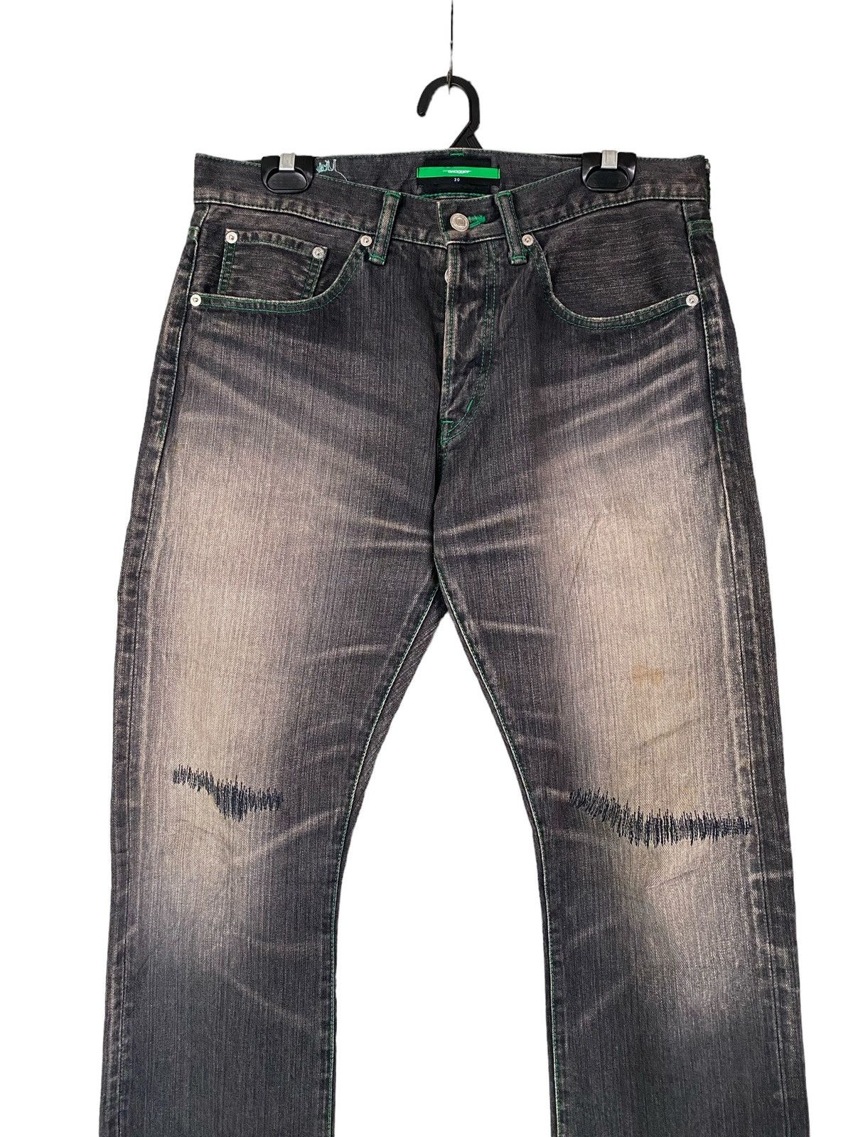 Swagger Vintage SWAGGER Distressed Heather Black W34” Size US 34 / EU 50 - 2 Thumbnail