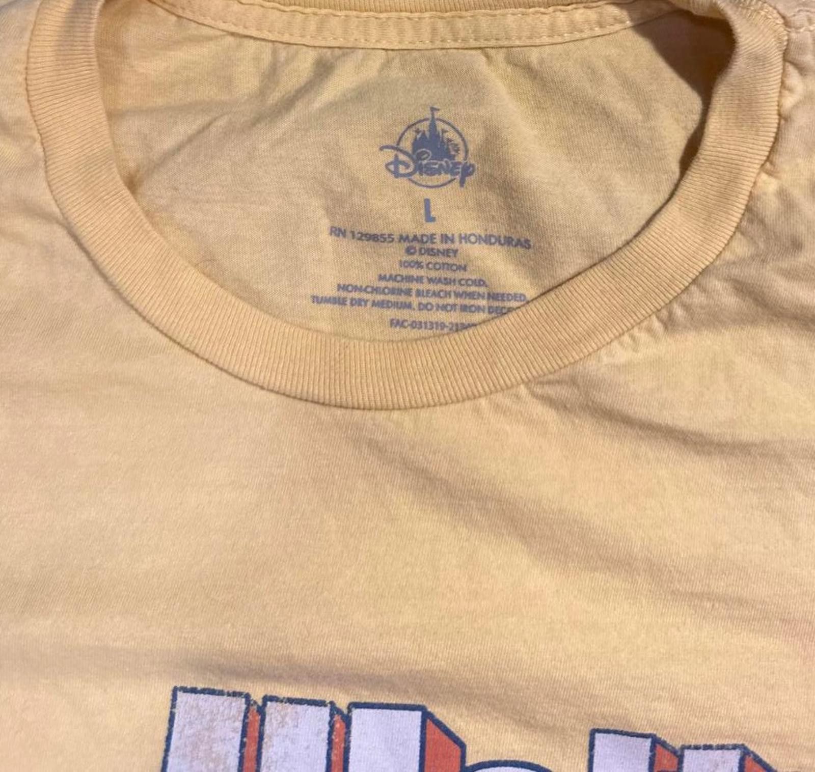 Disney Men's Large Yellow Disney Pride Tee Size US L / EU 52-54 / 3 - 3 Thumbnail