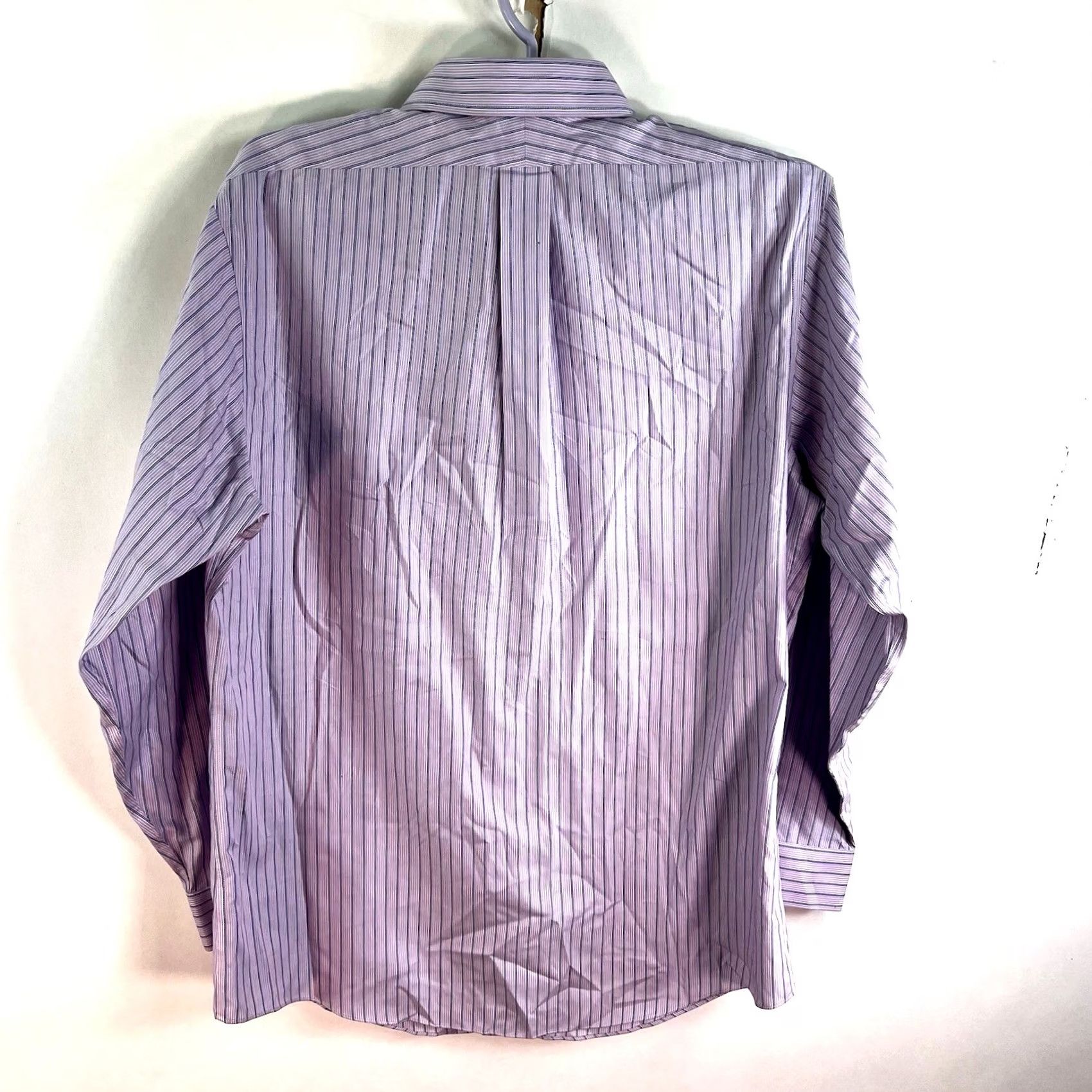 Brooks Brothers Brooks Brothers Slim Fit Purple Striped Button-Down Shirt Mens 16.5 Regular Size 50 Chest Long Sleeve Button-Up Casual Dress Shirt Size US XL / EU 56 / 4 - 6 Thumbnail