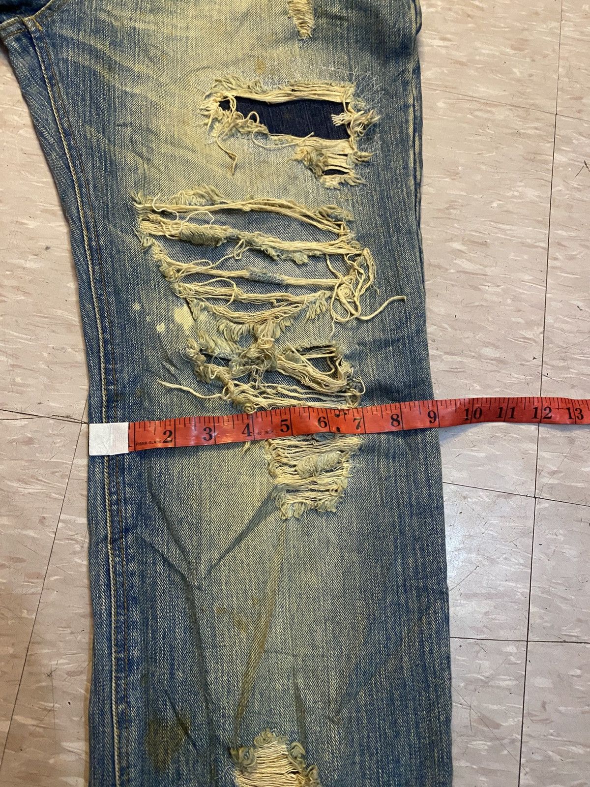 If Six Was Nine × Japanese Brand × Le Grande Bleu (L.G.B.) Exhibitionist distressed jeans ifsixwasnine style Size US 32 / EU 48 - 12 Thumbnail