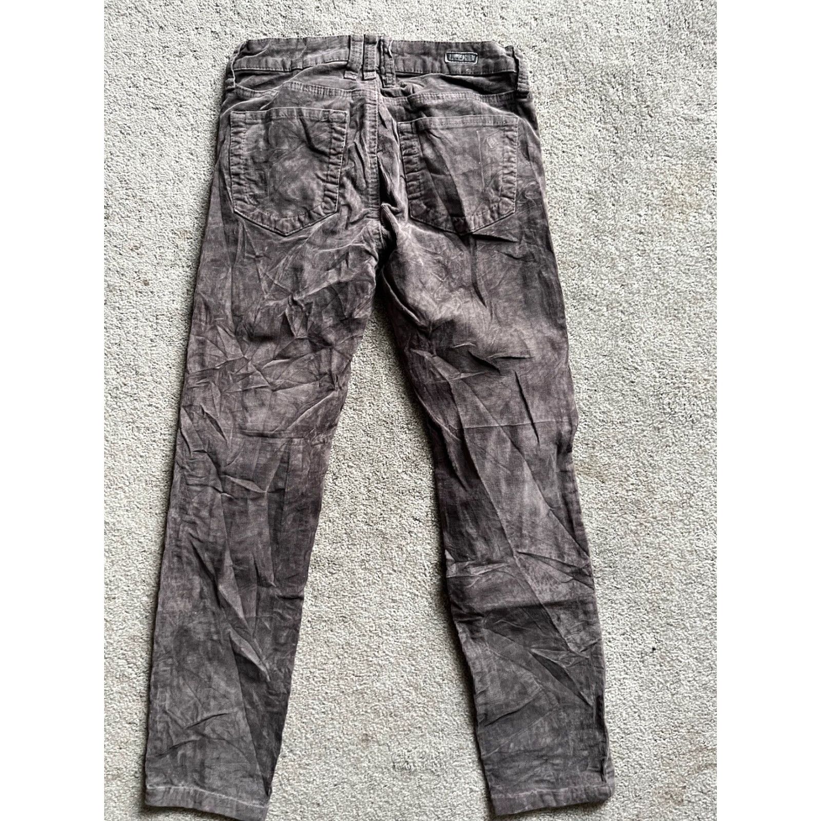 Vintage KUT from the Kloth Jeans 2 Womens Brown Corduroy Skinny Stretch Dark Wash Casual Vel 2 Size 28" / US 6 / IT 42 - 2 Thumbnail