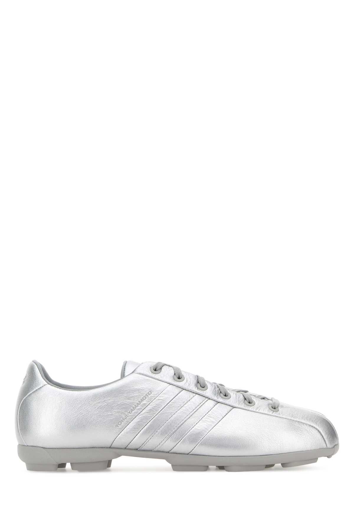 Y-3 Silver Leather Y-3 Field Sneakers Size US 8 / EU 41 - 1 Thumbnail