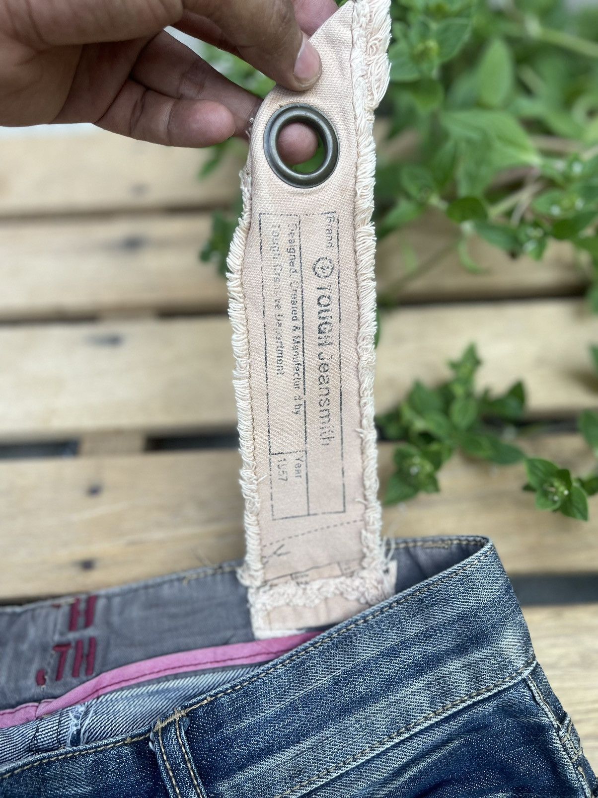 Vintage 90s Vintage Tough Jeansmith Denim Jeans Distressed patchwork Size US 32 / EU 48 - 8 Thumbnail