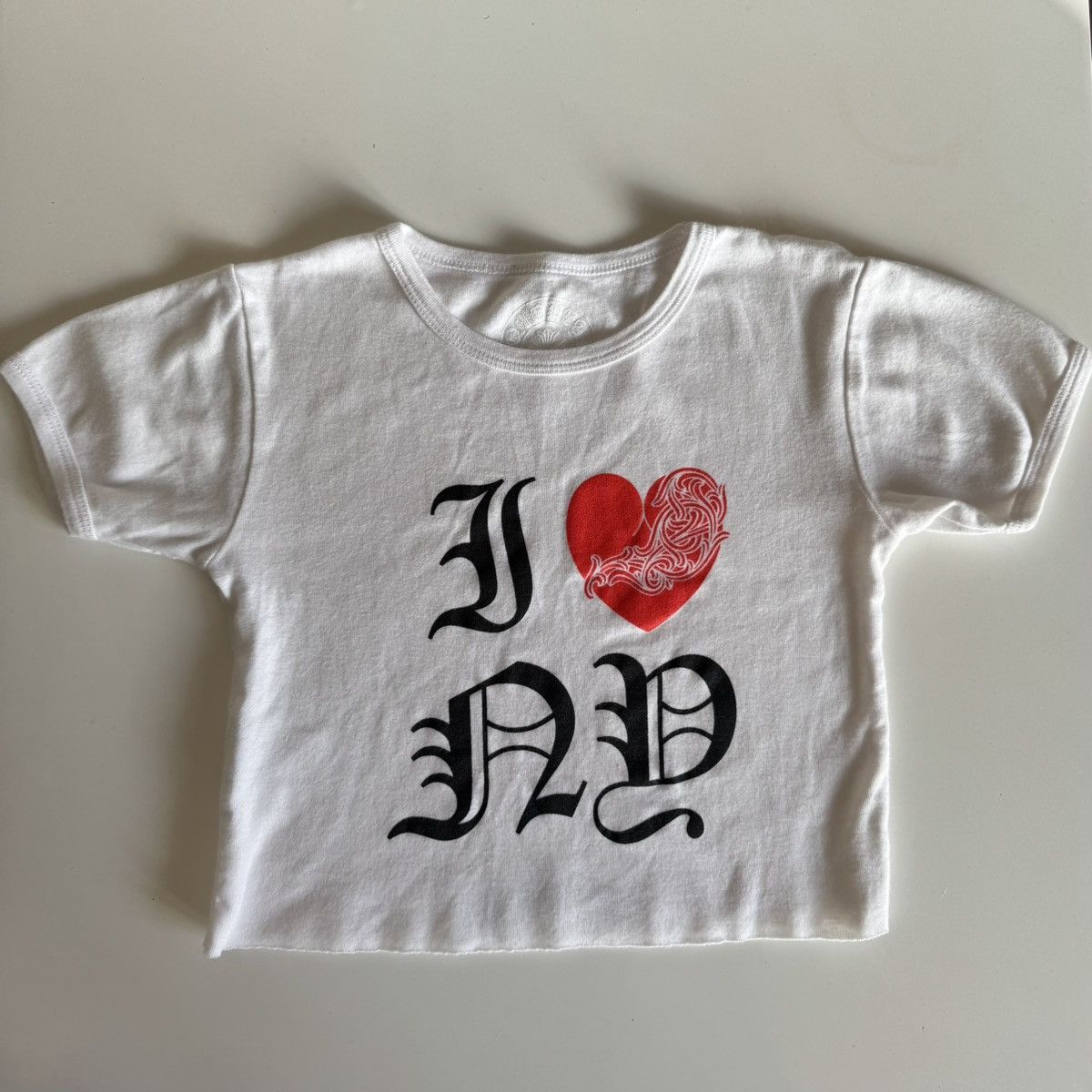 Chrome Hearts Chrome Hearts I Love NY Crop Top Tee | Grailed