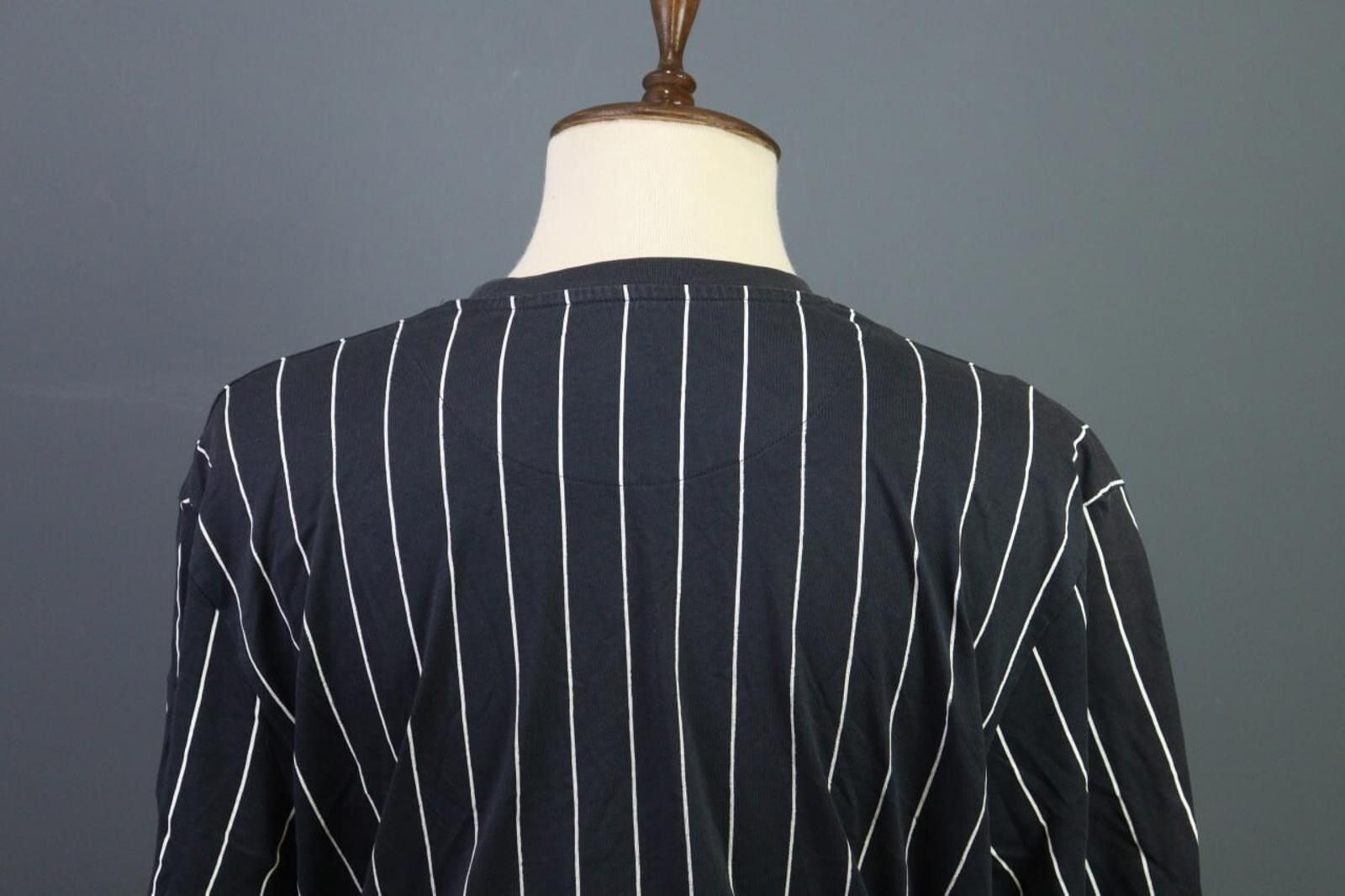 KJUS KJUS Black White Striped Cotton Pullover T-Shirt Size XL Size US XL / EU 56 / 4 - 8 Thumbnail