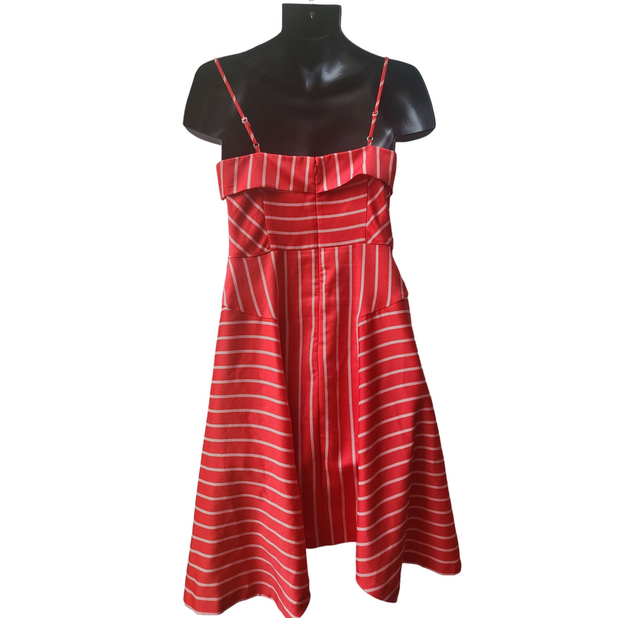 Banana Republic Banana Republic Fit And Flare Dress Women Sz 6 Strappy Strip Size M / US 6-8 / IT 42-44 - 3 Thumbnail