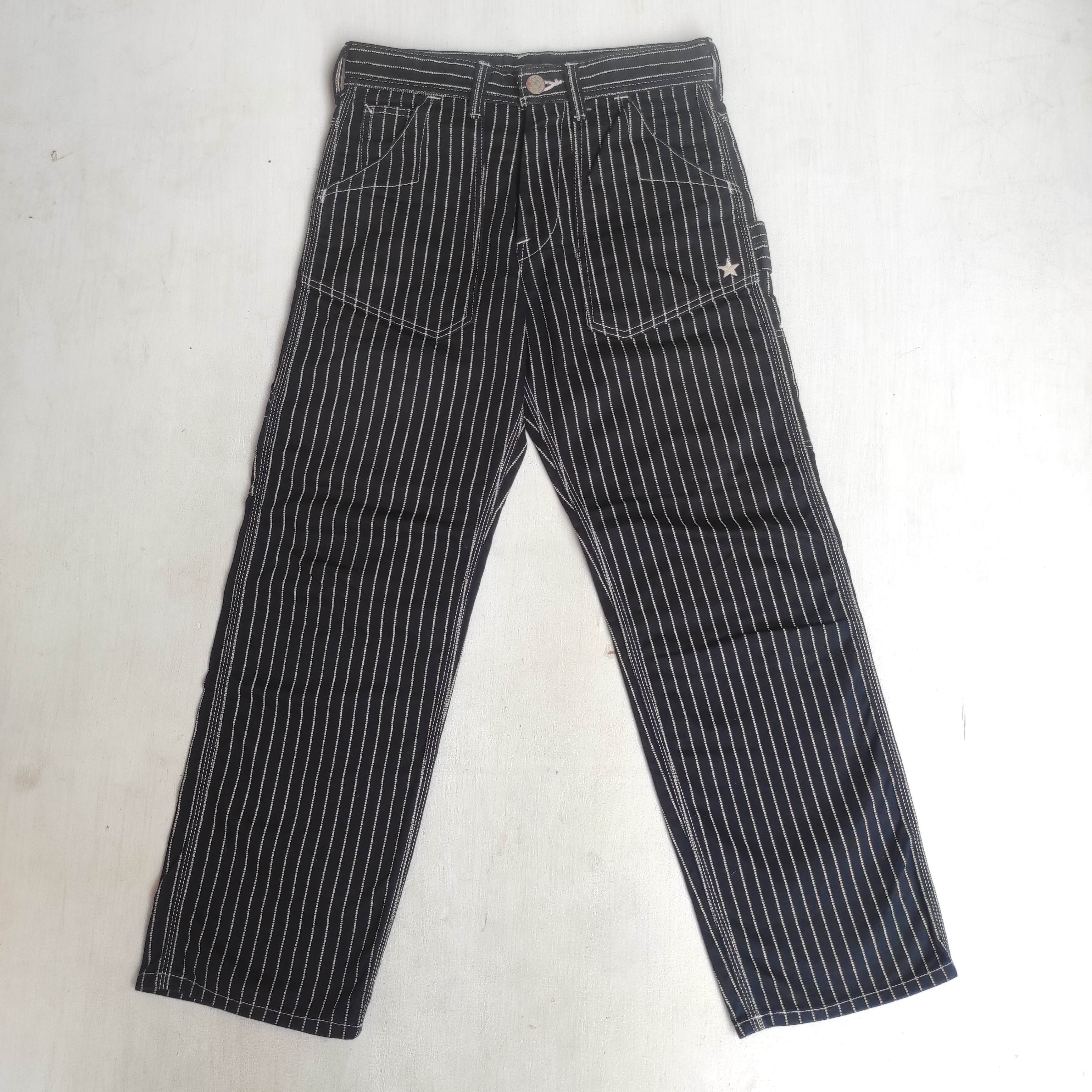 Vanson Leathers Vanson Leather Carpenter Hickory Stripe Pants Size US 30 / EU 46 - 12 Thumbnail