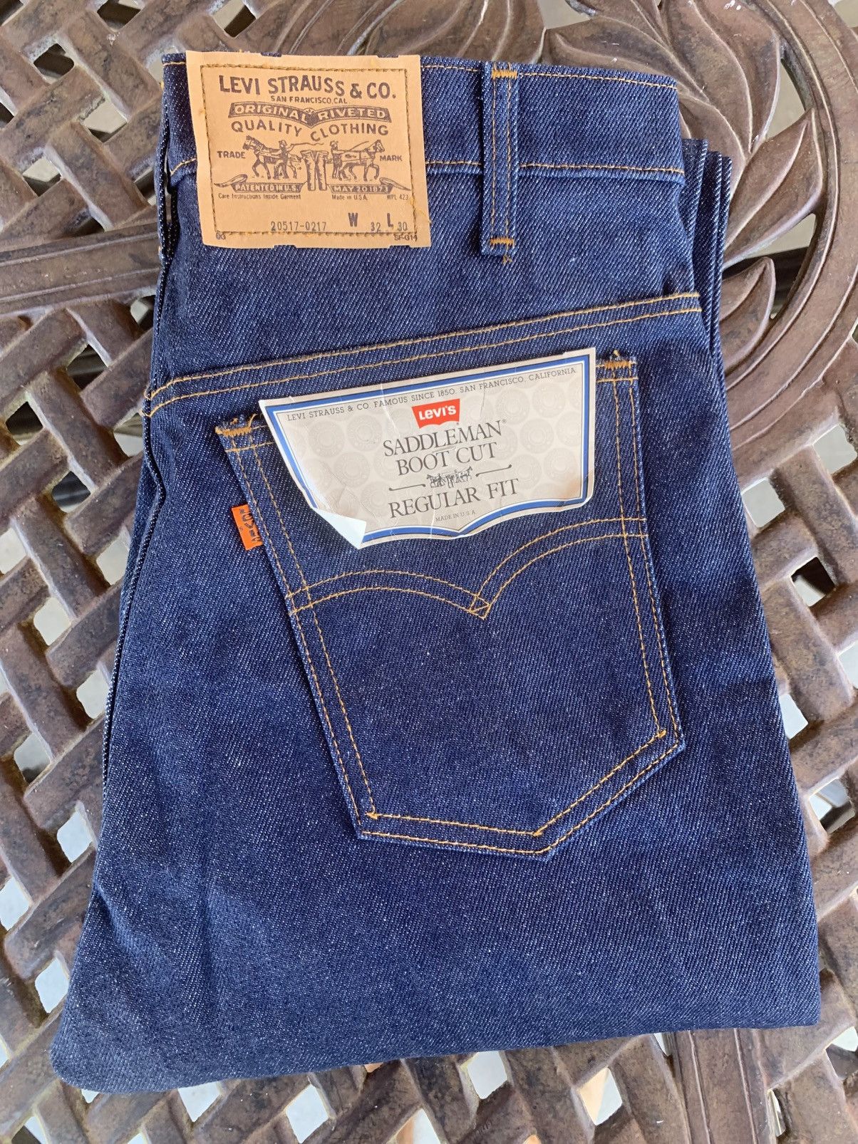 Levi's Vintage 1970s 517 Bootcut NWT Orange Tab Size US 32 / EU 48 - 1 Thumbnail