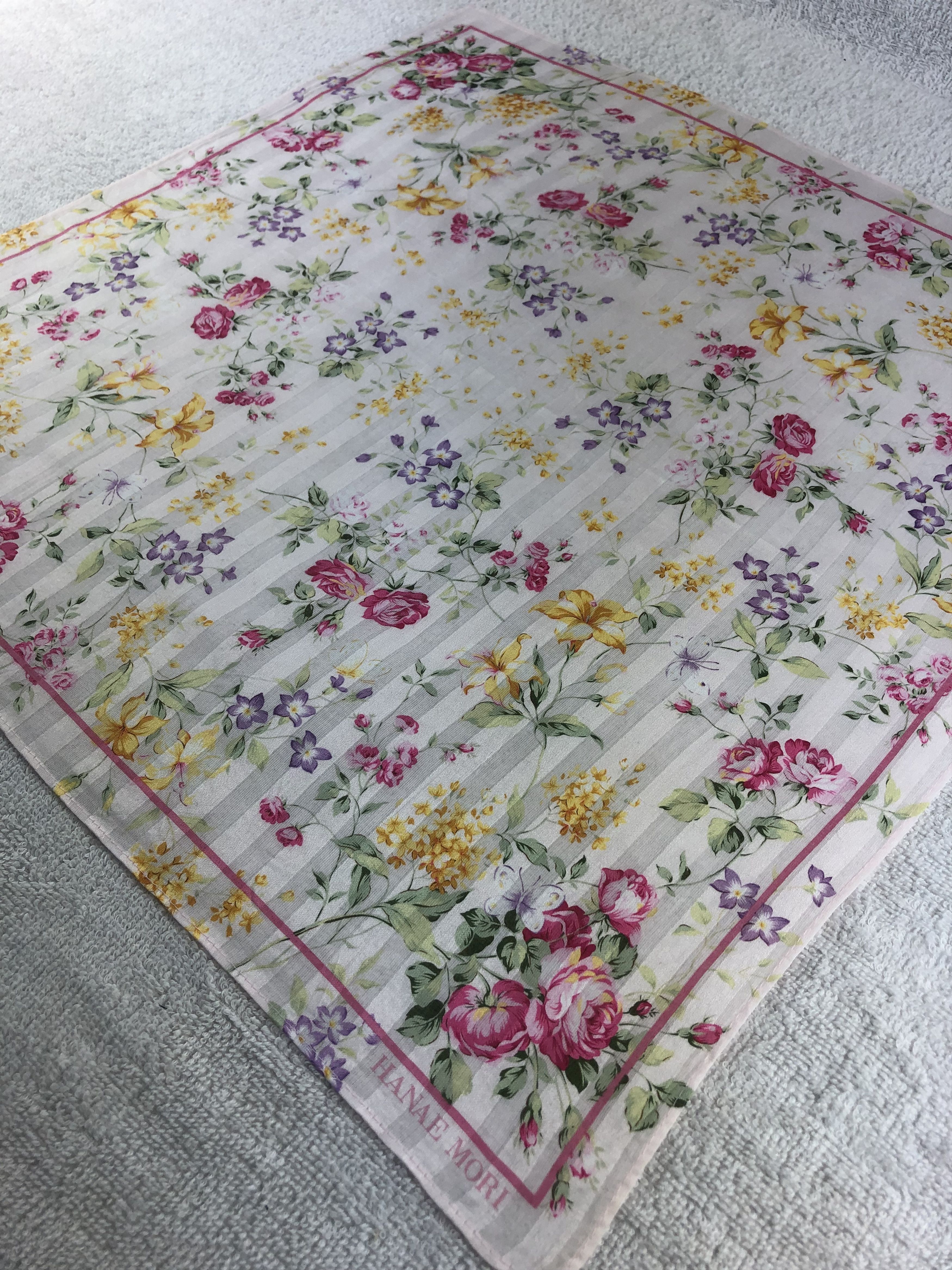 Hanae Mori × Japanese Brand × Vintage Hanae Mori Handkerchief / Bandana / Neckerchief Size ONE SIZE - 4 Thumbnail