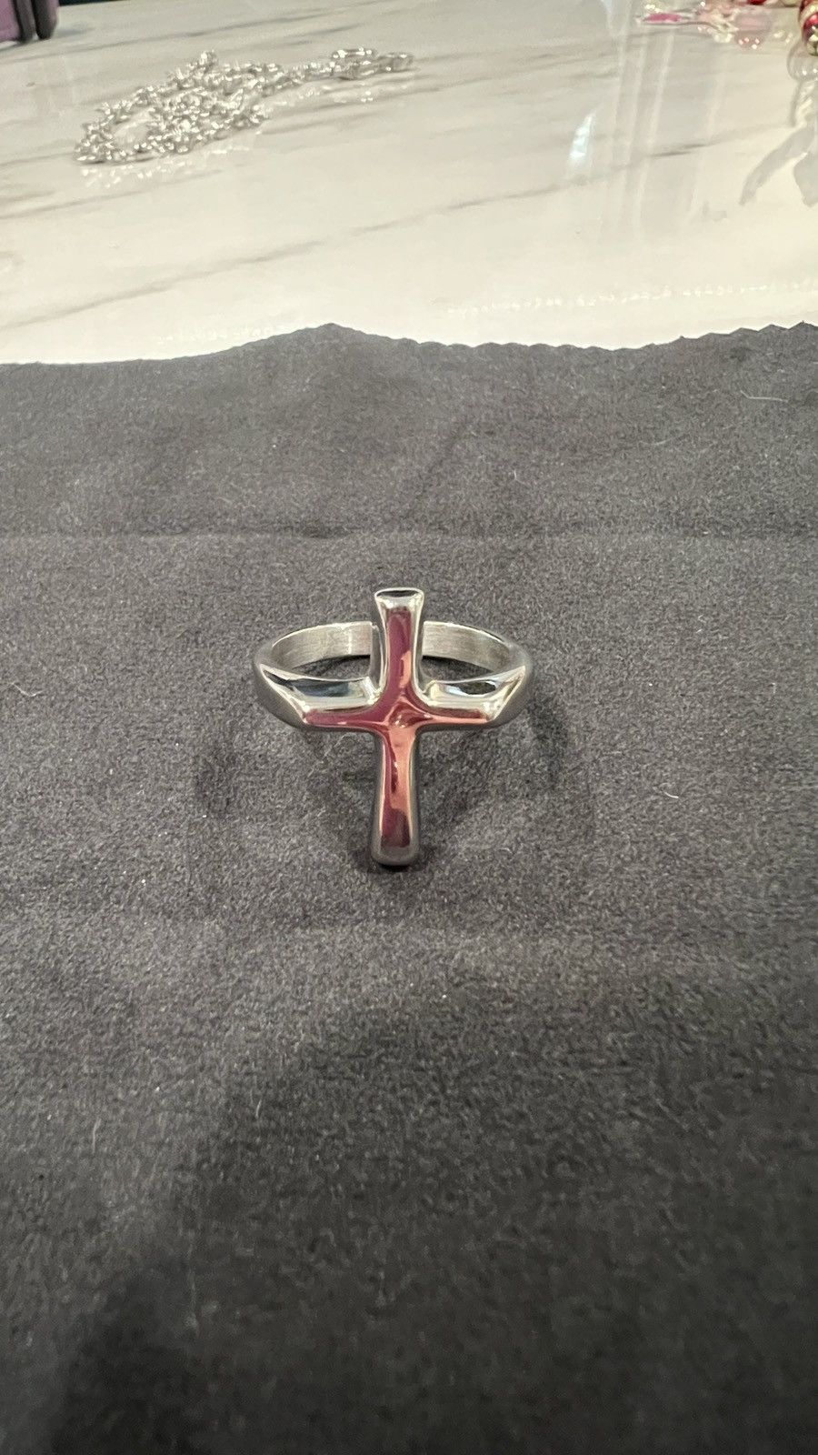 Jewelry Hard Jewelry Cross Ring Size ONE SIZE - 1 Thumbnail