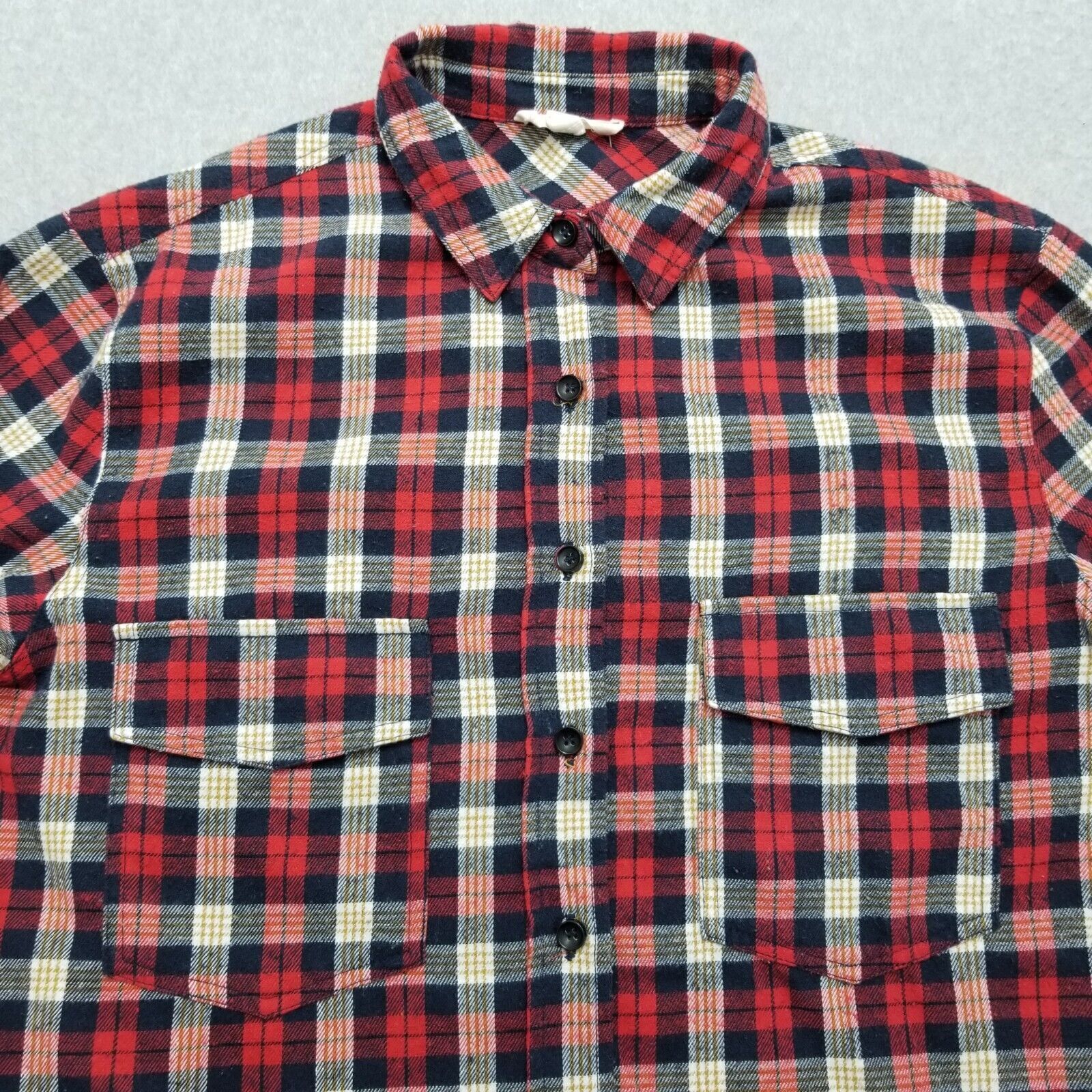 Other Entro Shirt Womens Small Plaid Flannel Button Up Pockets Size S / US 4 / IT 40 - 3 Thumbnail