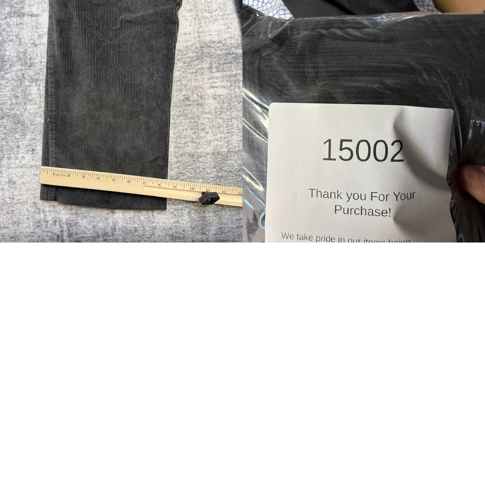 Vintage L.L. Bean Pants Men 34x30 Charcoal Gray Corduroy Stretch Flat Front Chino Pockets Vintage No Size US 34 / EU 50 - 8 Thumbnail