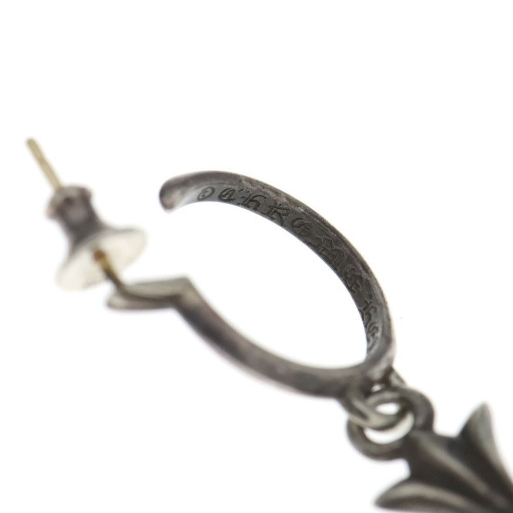 Chrome Hearts Chrome Hearts Tiny CH Cross Hoop Earring Silver Size ONE SIZE - 5 Thumbnail