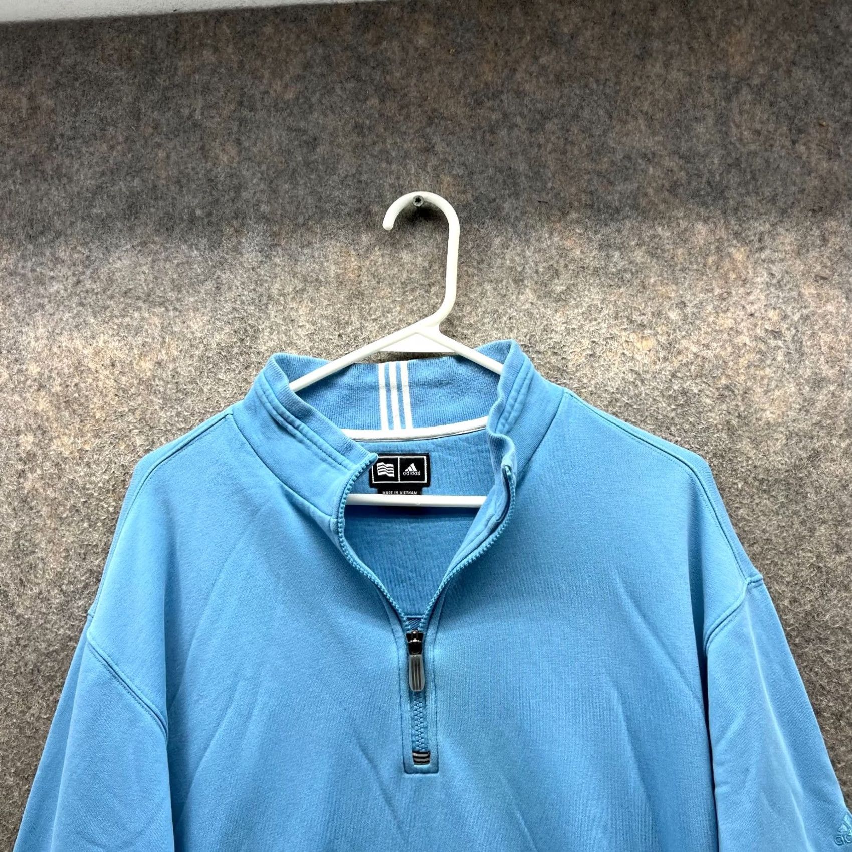 Adidas VINTAGE adidas Sweater Mens XL Adult Blue 1/4 Zip Pullover Fleece Logo 237758 XL Golf Regular Men Size US XL / EU 56 / 4 - 5 Thumbnail