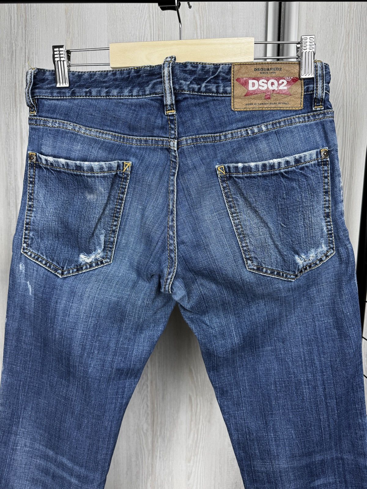 Dsquared2 Dsquared2 blue distressed faded slim jeans denim pants Size 28" / US 6 / IT 42 - 7 Thumbnail