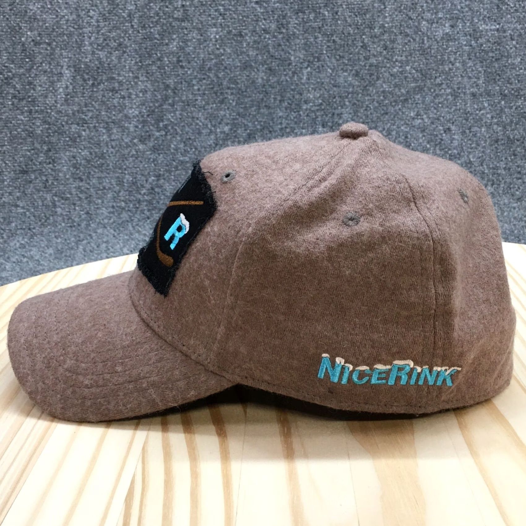 Vintage Frozen Memories Nice Rink Baseball Cap Mens Brown OS Adjustable Embroidered Logo Size ONE SIZE - 7 Thumbnail