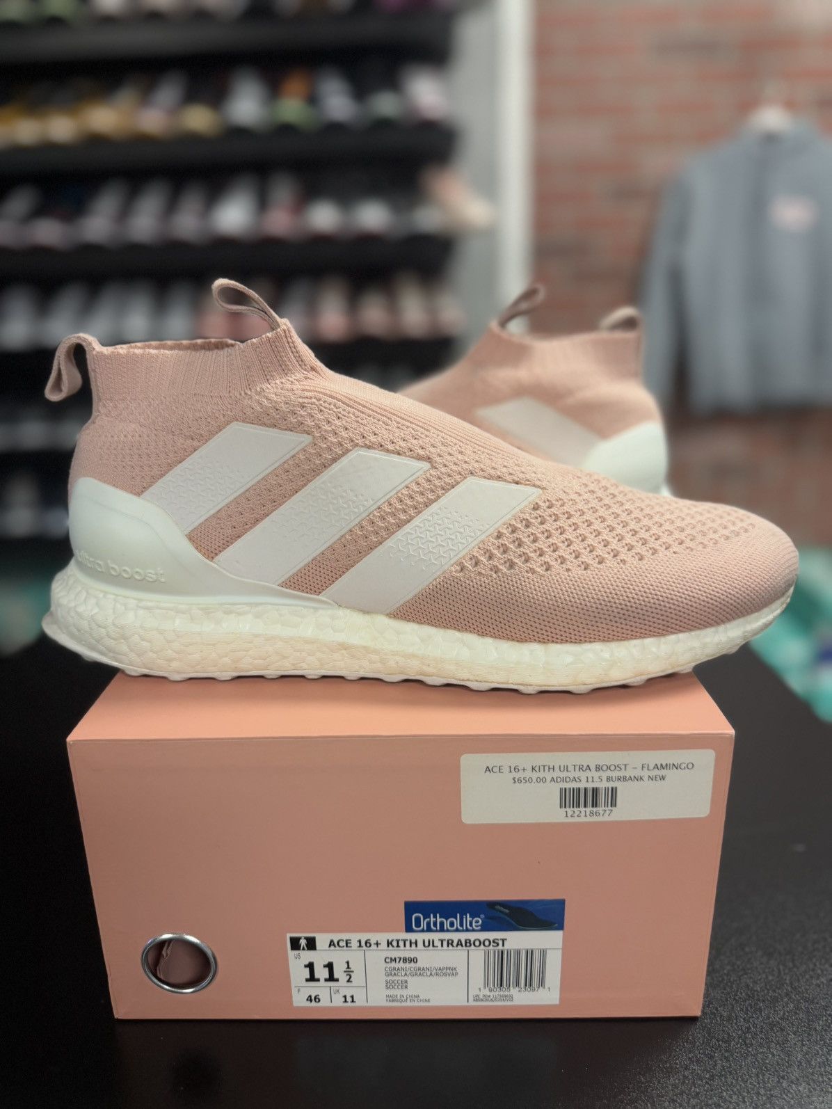 Adidas × Kith Adidas Ace 16 Purecontrol Ultra Boost Kith Flamingos 11.5 Size US 11.5 / EU 44-45 - 13 Thumbnail