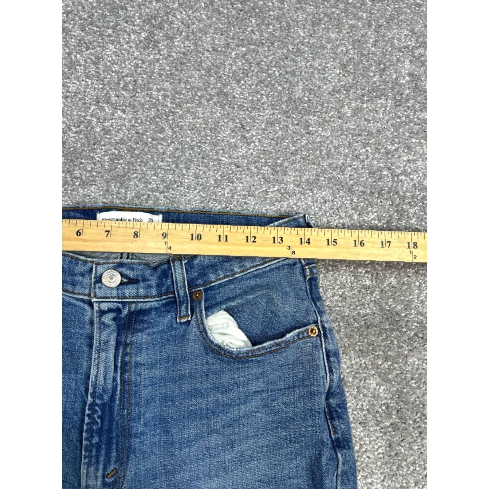 Abercrombie & Fitch Abercrombie & Fitch The 90s Slim Straight Curve Love Jeans Womens 8 Blue 28x31 Size 30" / US 8 / IT 44 - 3 Thumbnail
