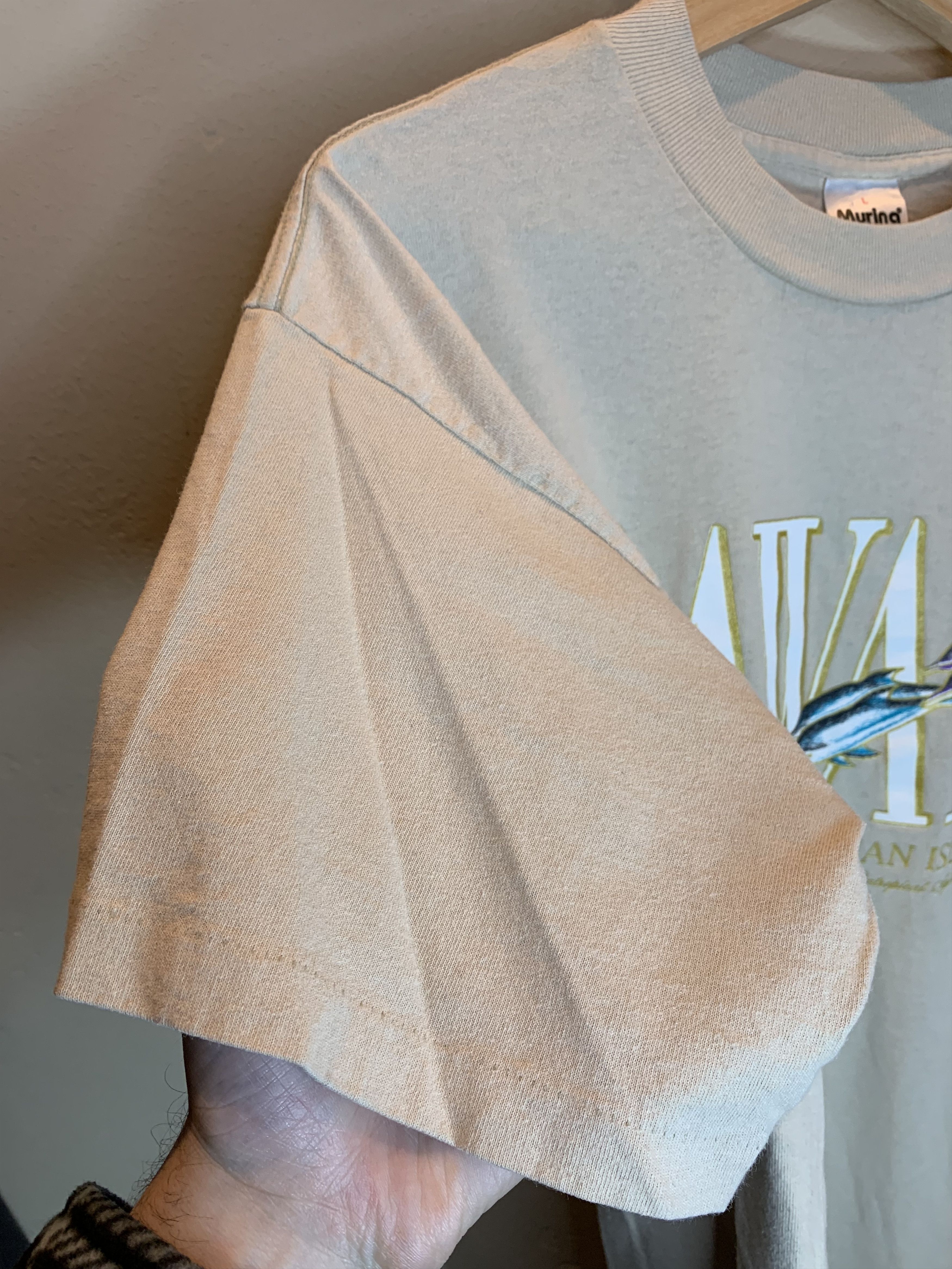 Vintage *RARE* Vintage Hawaii Dolphins Art Single Stitch T-Shirt - L Size US L / EU 52-54 / 3 - 3 Thumbnail