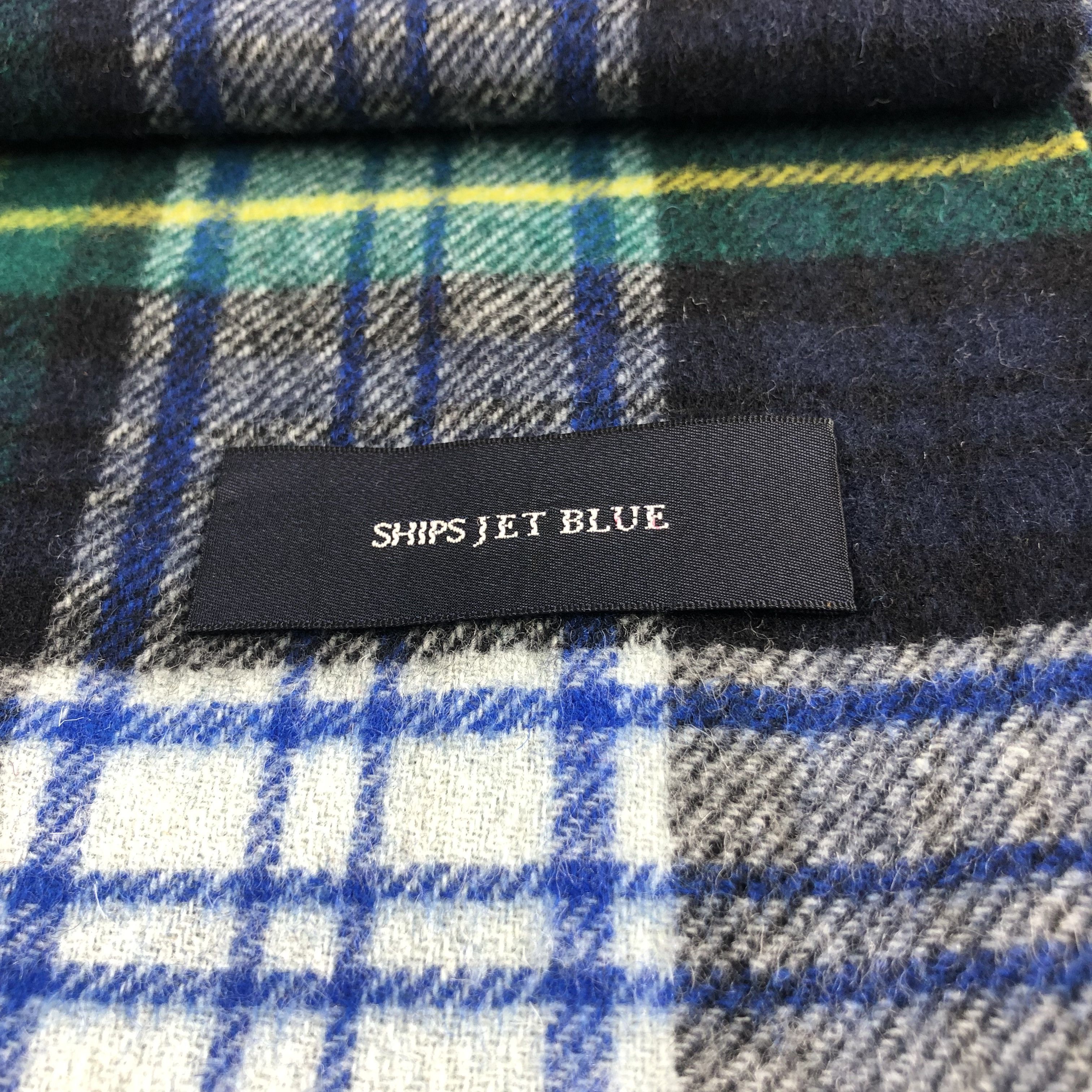 SHIPS Ships Tartan Wool Scarf Muffler V868 Size ONE SIZE - 4 Thumbnail