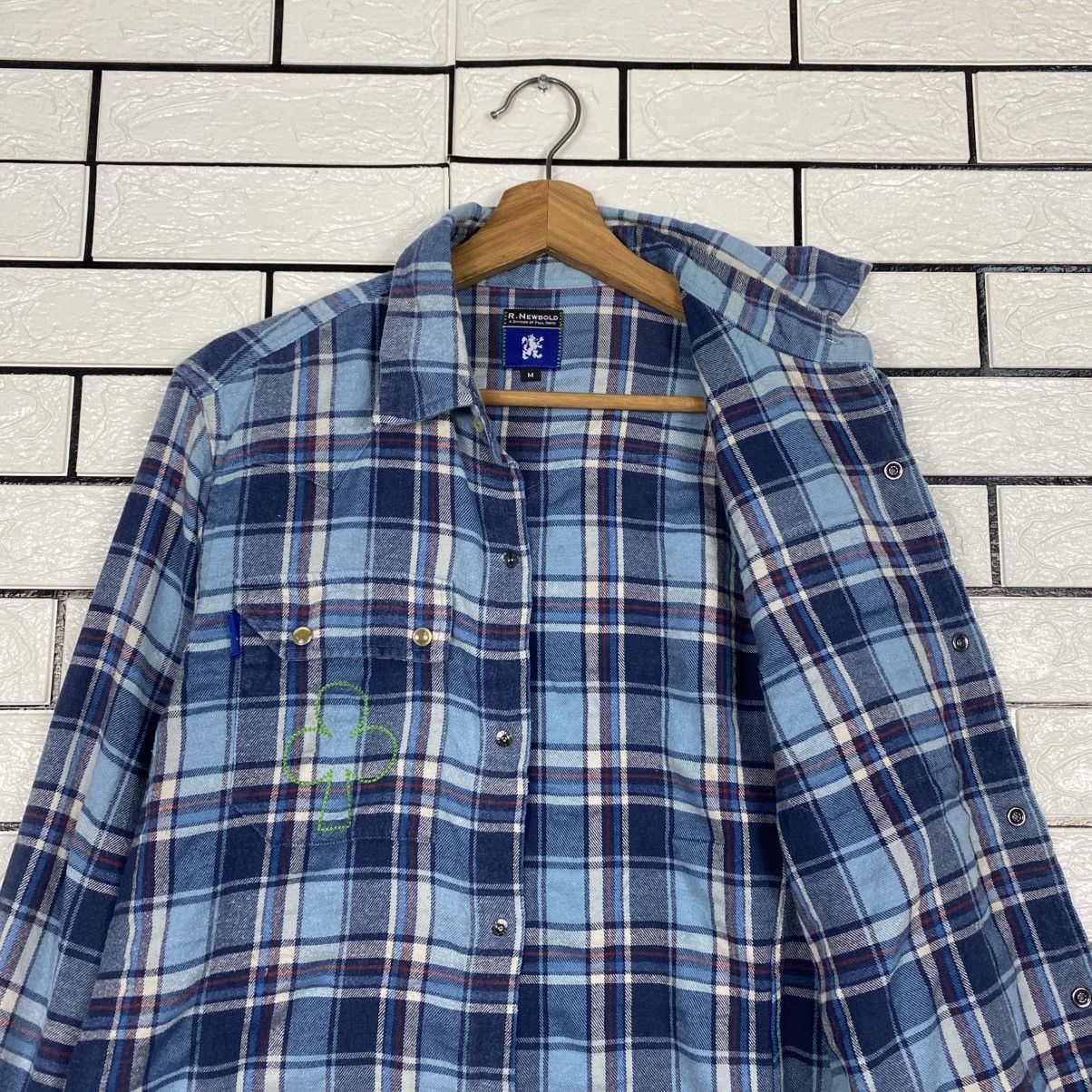 Buzz Rickson's 📌Vintage Flannel Jacket Button R Newbold Tartan Design Size US M / EU 48-50 / 2 - 13 Thumbnail