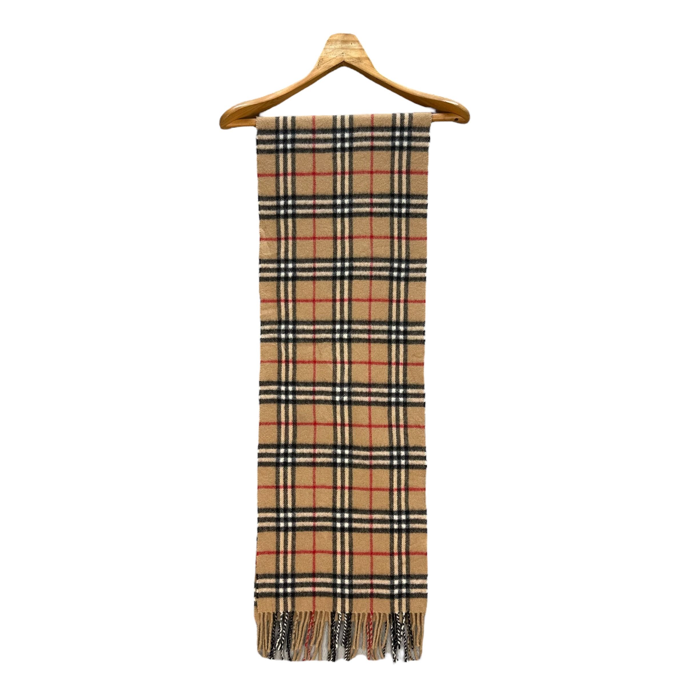 Burberry Vintage 90s BURBERRYS Nova Check Lambswool Muffler #A62-1487 Size ONE SIZE - 3 Thumbnail
