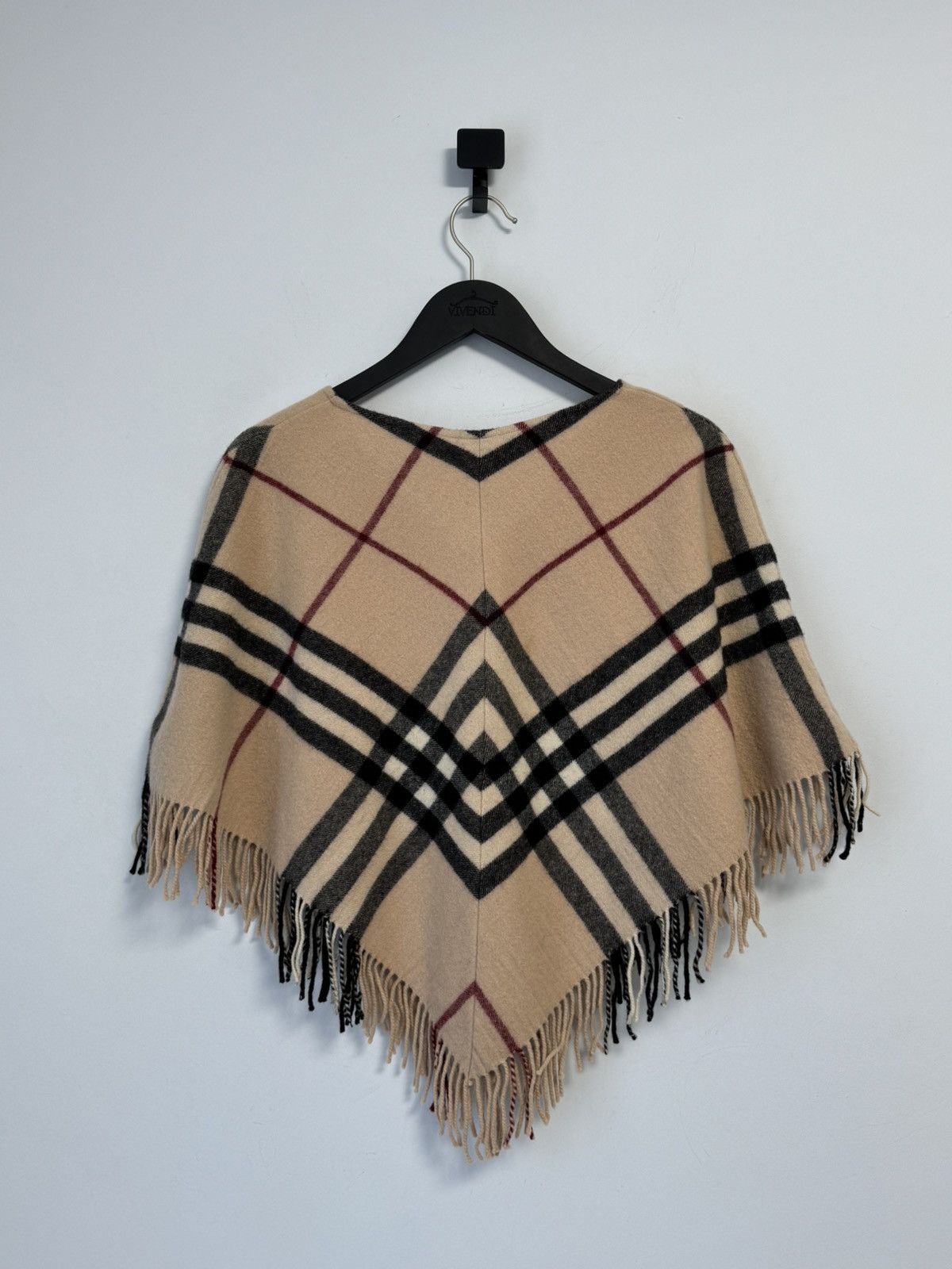 Burberry Burberry London Nova Check Poncho Cape Merino Wool& Cashmere Size L / US 10 / IT 46 - 13 Thumbnail