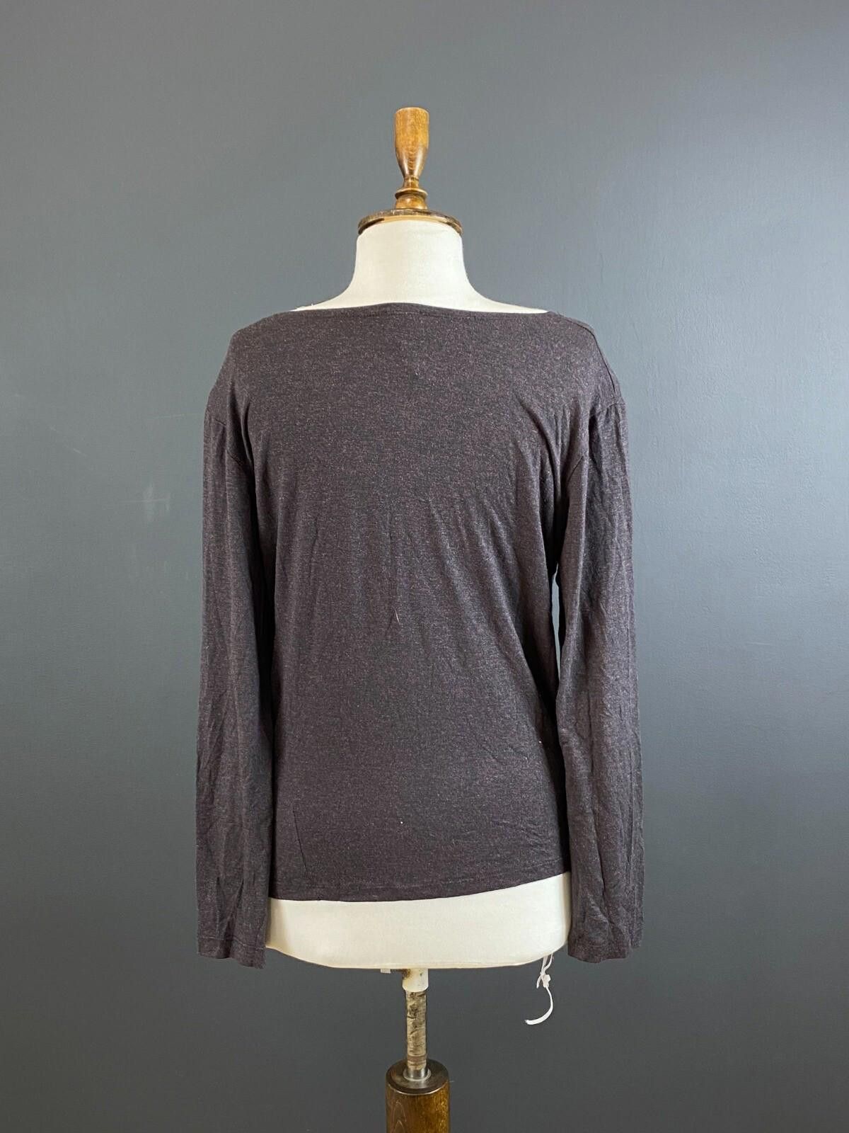 Designer Lilith Brown Long Sleeve Rop Pullover Shirt Size M / US 6-8 / IT 42-44 - 7 Thumbnail