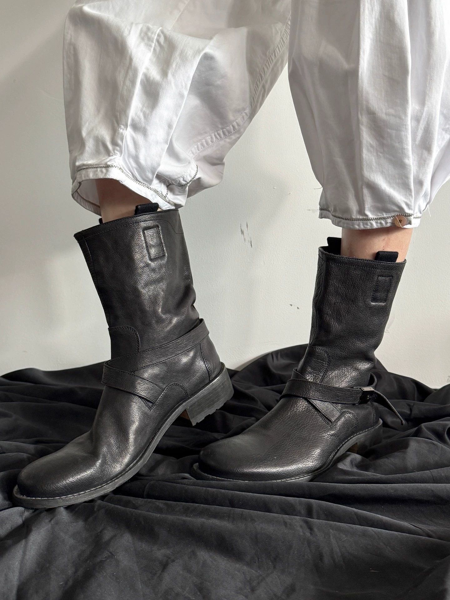 Other Italian Brand Cowhide Strap Boots Size 41 Near New Size US 8 / EU 41 - 5 Thumbnail
