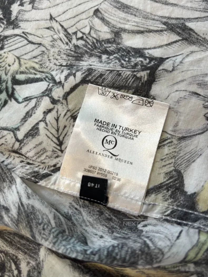 Alexander McQueen Alexander Mcqueen Floral insect print shirt Size US M / EU 48-50 / 2 - 5 Thumbnail