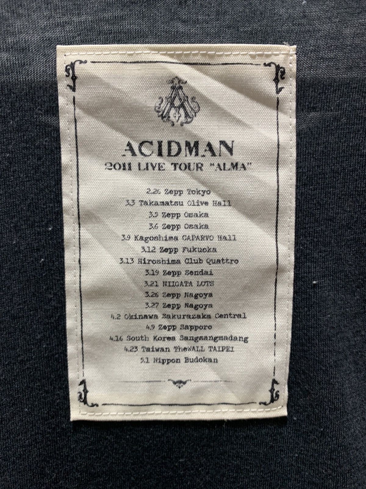 Japanese Brand Acidman Japanese Band Tour Japan Size US M / EU 48-50 / 2 - 10 Thumbnail