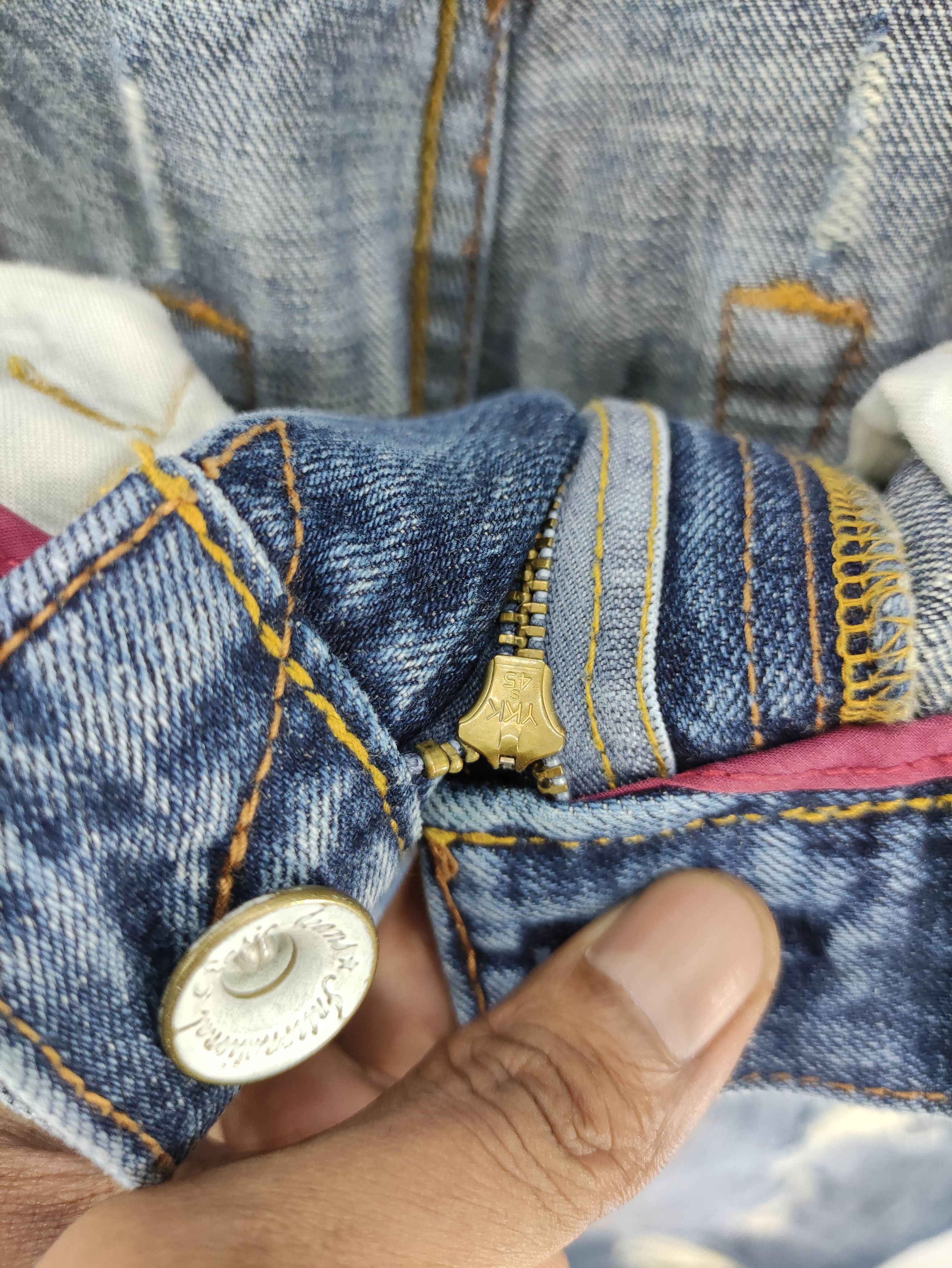 Japanese Brand Vintage Uj Jeans Distressed Denim Size US 32 / EU 48 - 10 Thumbnail