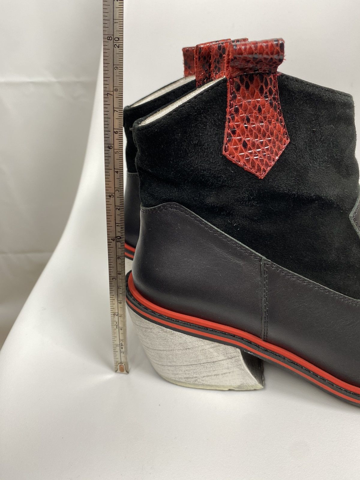 Designer Stefania Georgia Genuine Leather Boots size 38 Size US 8 / IT 38 - 11 Thumbnail