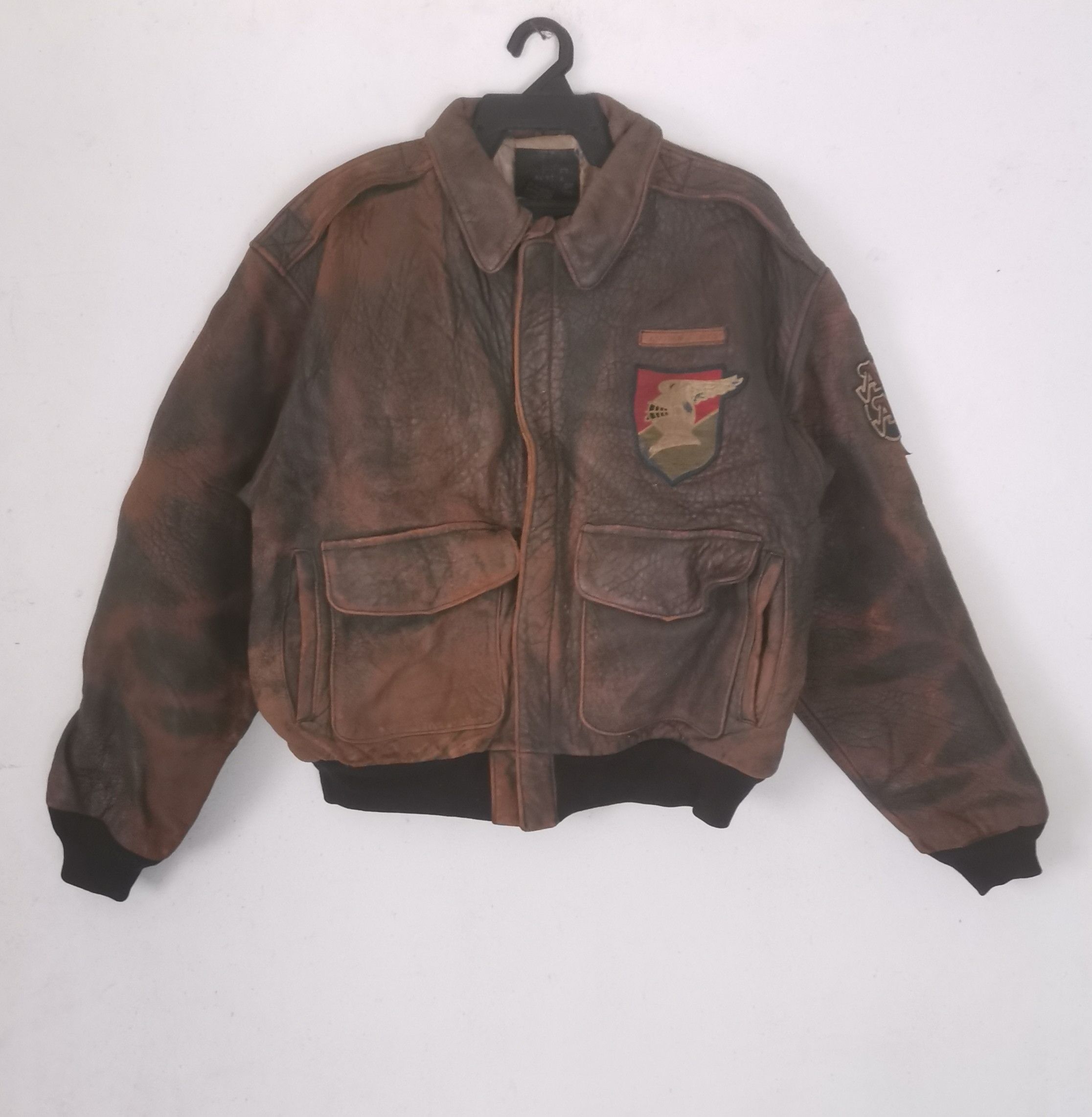 Avirex × Vintage Vintage AVIREX Ace Of Aces Dick bong leather jacket Size US M / EU 48-50 / 2 - 1 Thumbnail