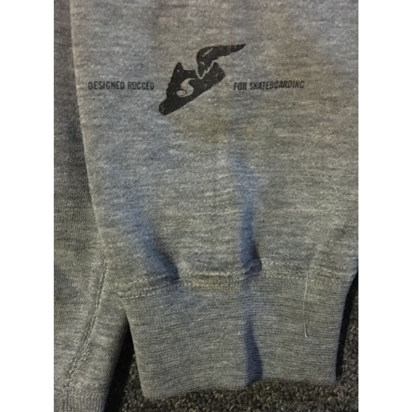 Spitfire VINTAGE DVS Shoes Faded Spellout Hoodie S Skate Matix DC Adio Es Surf 90s Y2K Grunge Shirt Mens S Gray Size US S / EU 44-46 / 1 - 3 Thumbnail