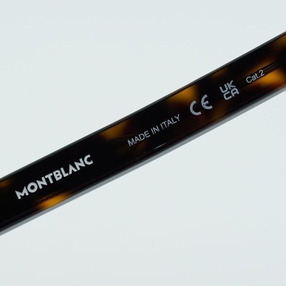 Montblanc Montblanc MB0226S 007 Sunglasses Havana Square Frame Size ONE SIZE - 4 Thumbnail