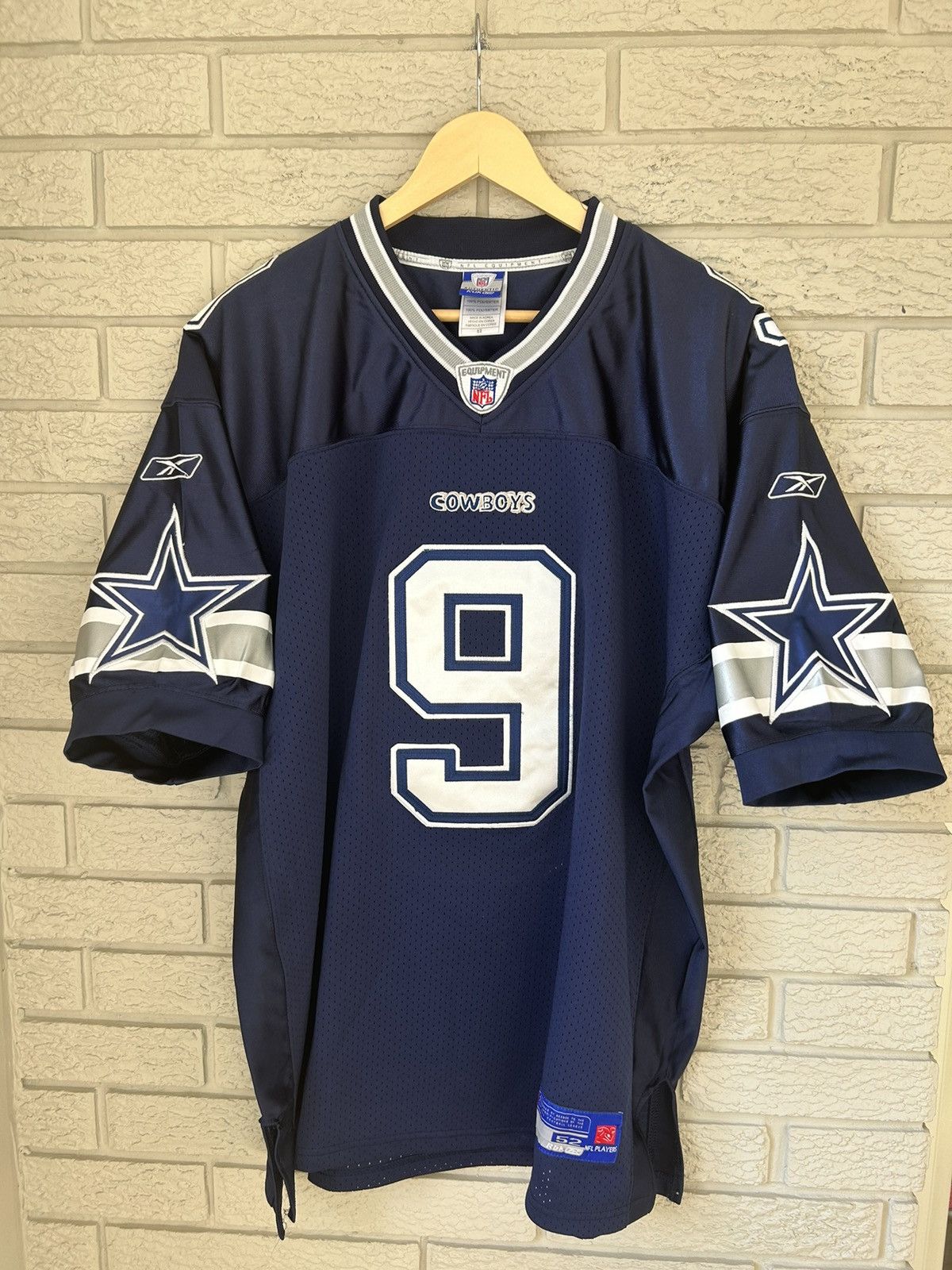 Reebok Throwback NFL Dallas Cowboys Stitched Jersey #9 Tony shops Romo Mens Size 52