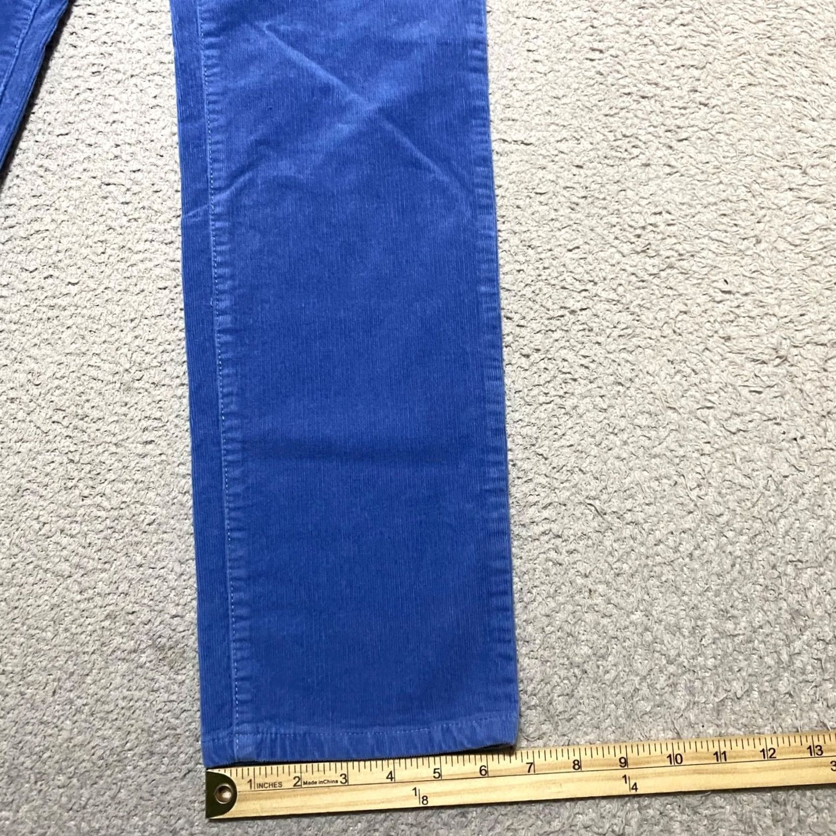 Talbots Talbots Jeans Blue Corduroy Medium Wash 8 Straight 5-Pocket Regular Rise Women’s Size 30" / US 8 / IT 44 - 6 Thumbnail