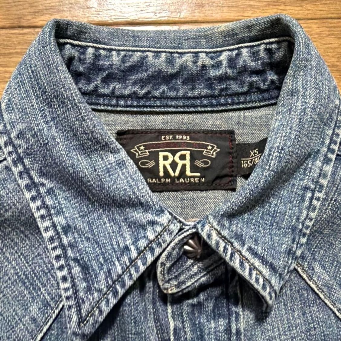 Ralph Lauren RRL RALPH LAUREN INDIGO DENIM WESTERN Shirt Men XS Multicolor Tight Button-Up Long Sleeve Casual/Regular Fit Size US XS / EU 42 / 0 - 2 Thumbnail